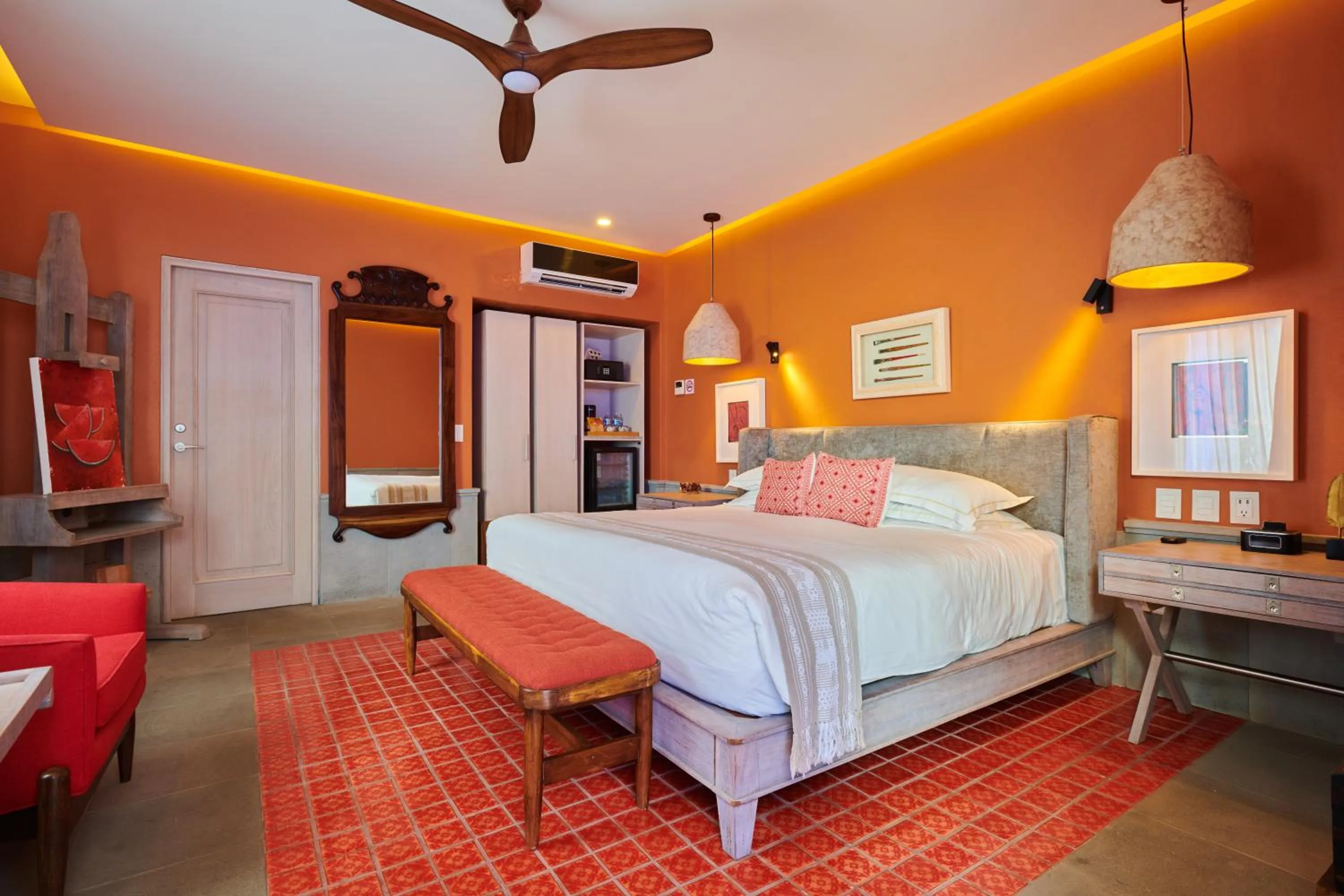 Bedroom, Bed in Hotel Boutique Luxury Patio Azul