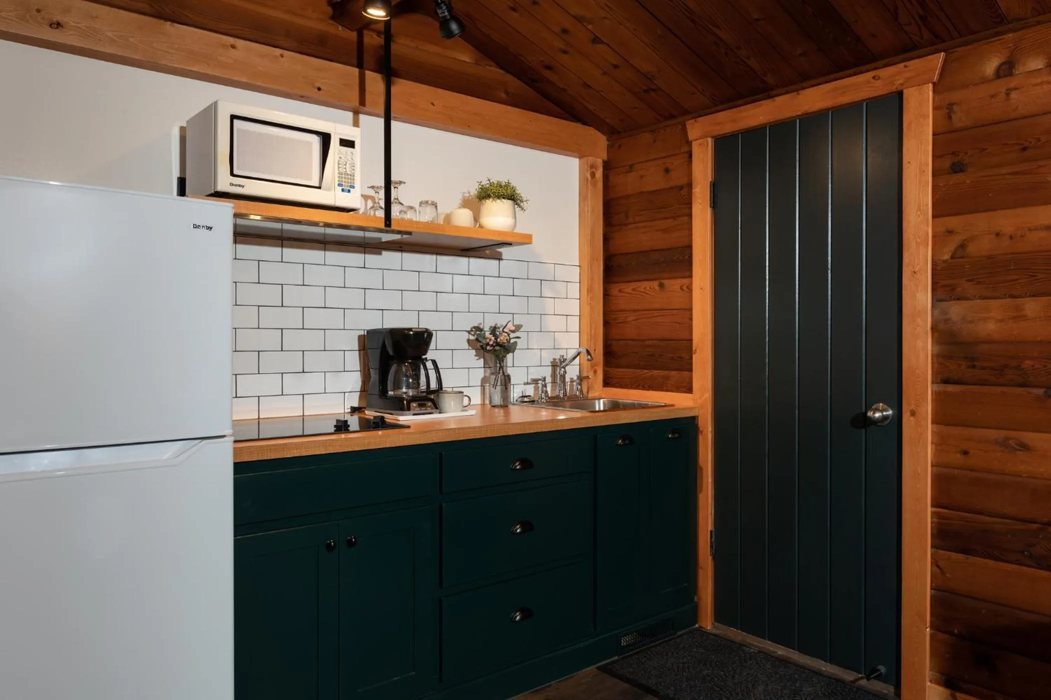 kitchen in Miette Mountain Cabins