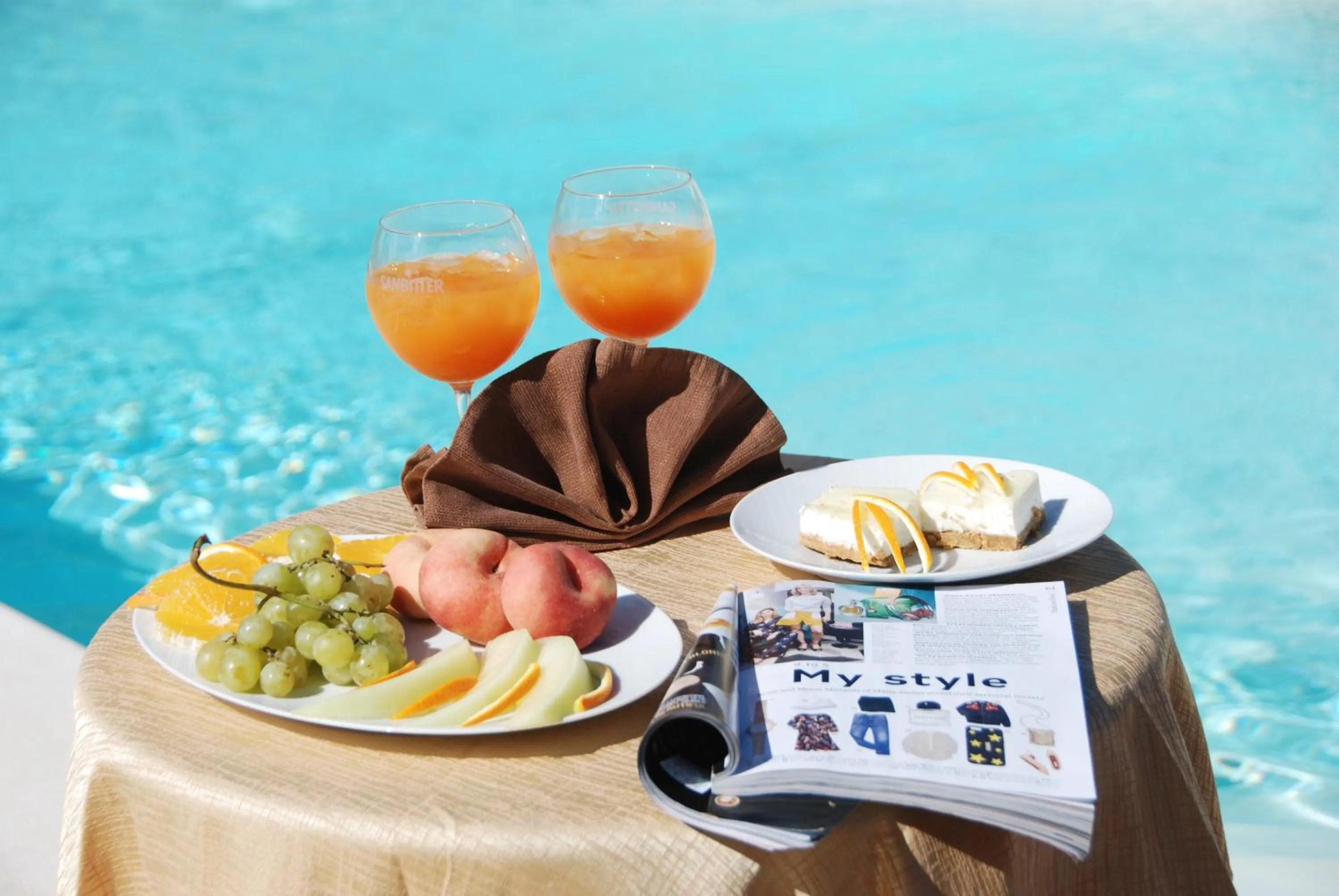 Food and drinks in Hotel Oasi da Paolo