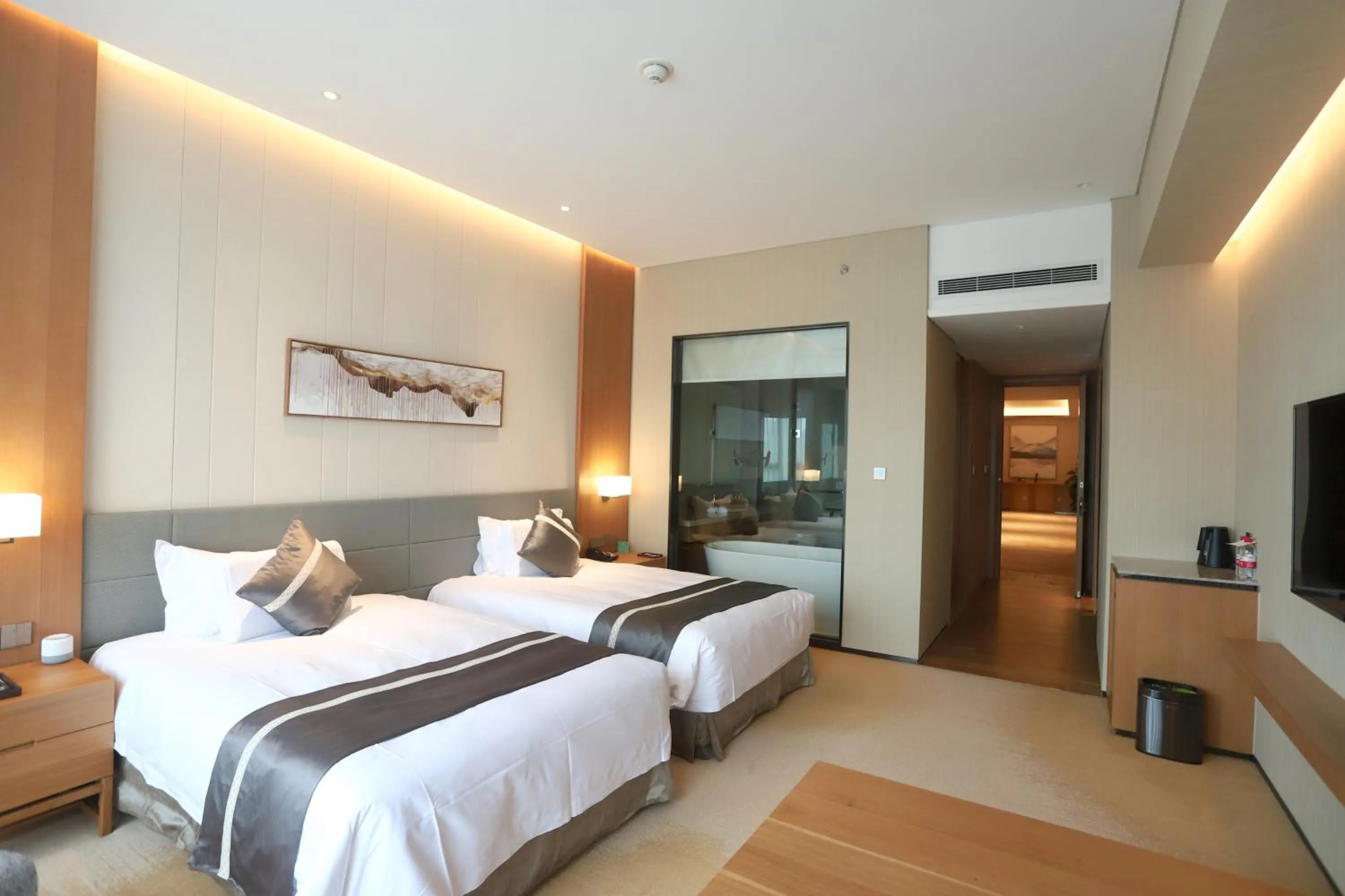 Photo of the whole room, Bed in Yuyao Bright hotel