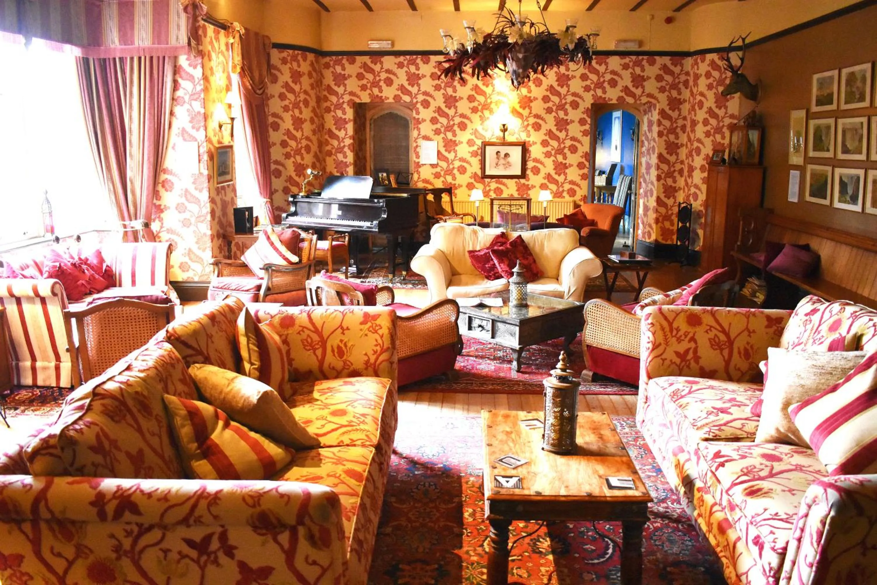 Living room in Augill Castle