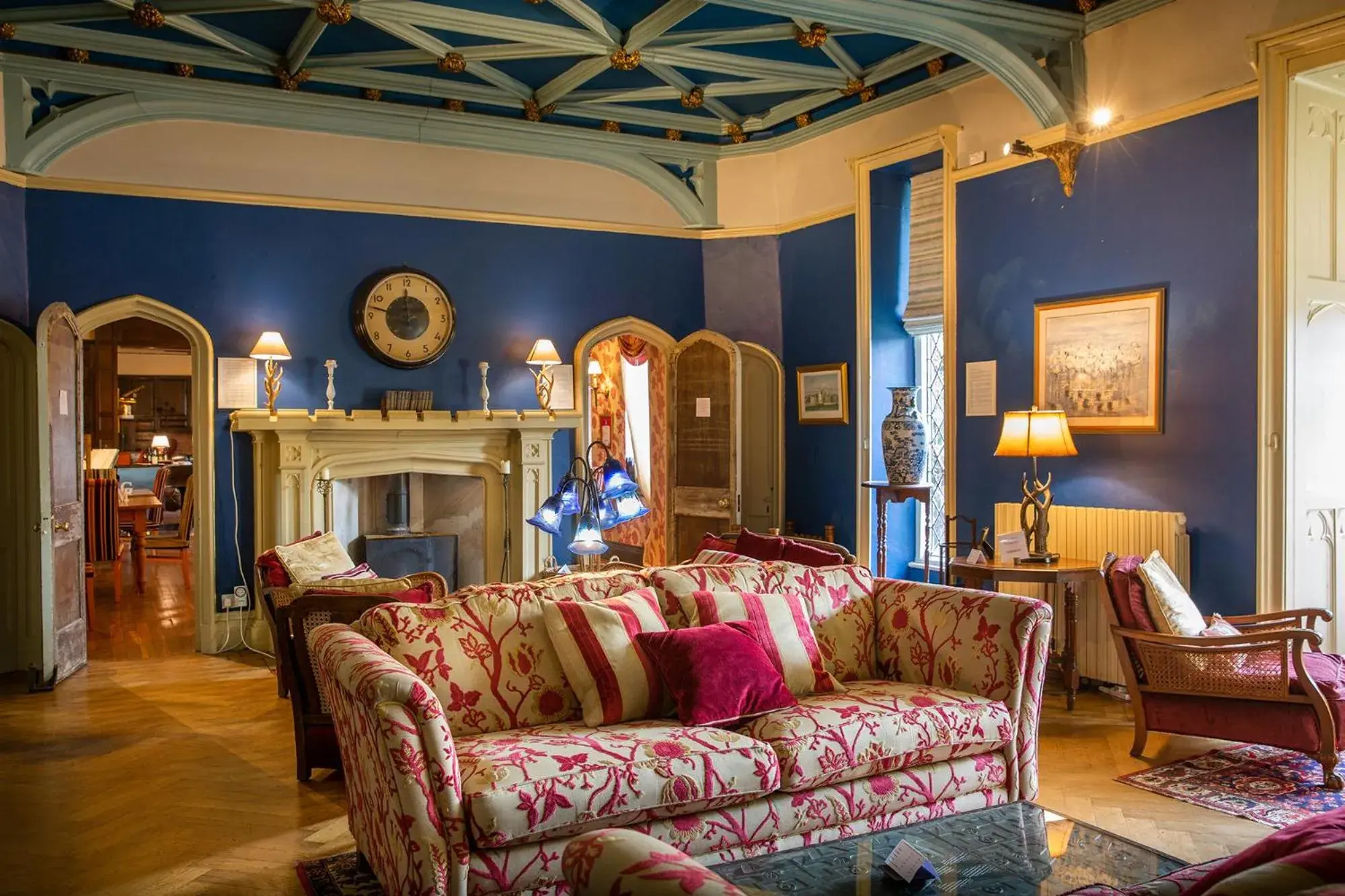 Lobby or reception in Augill Castle Lobby or reception in Augill Castle