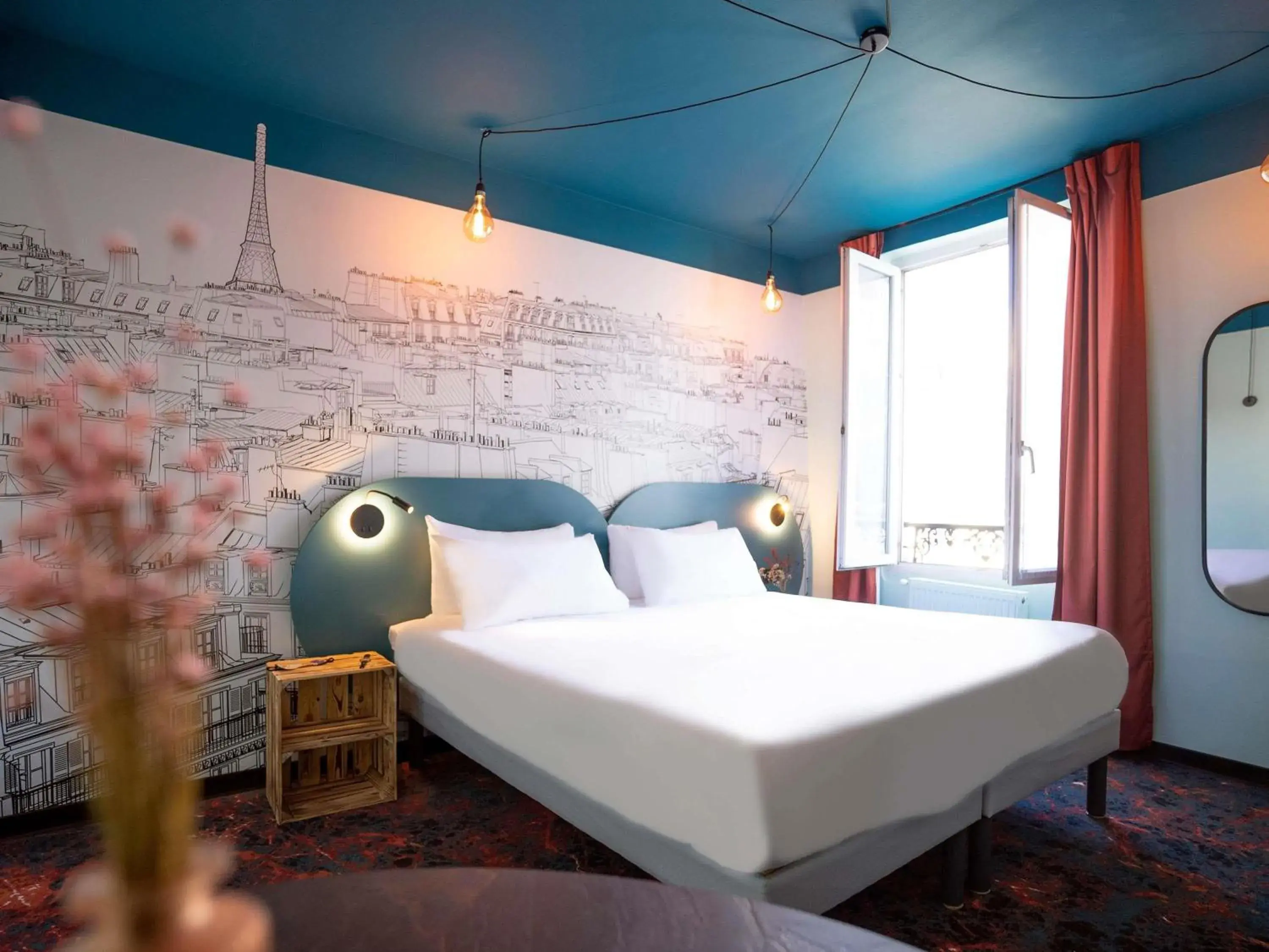 Bedroom, Bed in Ibis Styles Paris Batignolles Bedroom, Bed in Ibis Styles Paris Batignolles