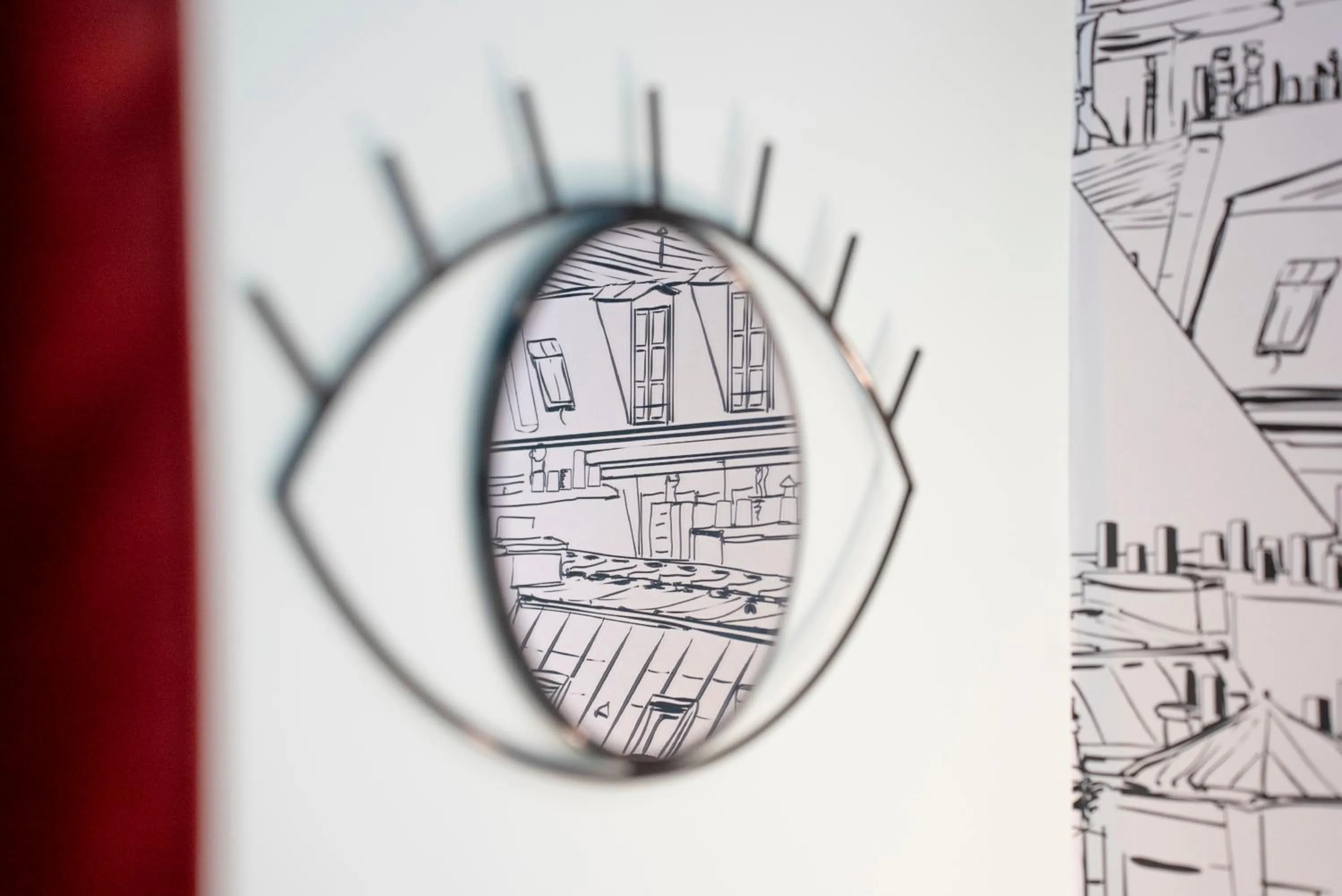 Decorative detail in Ibis Styles Paris Batignolles