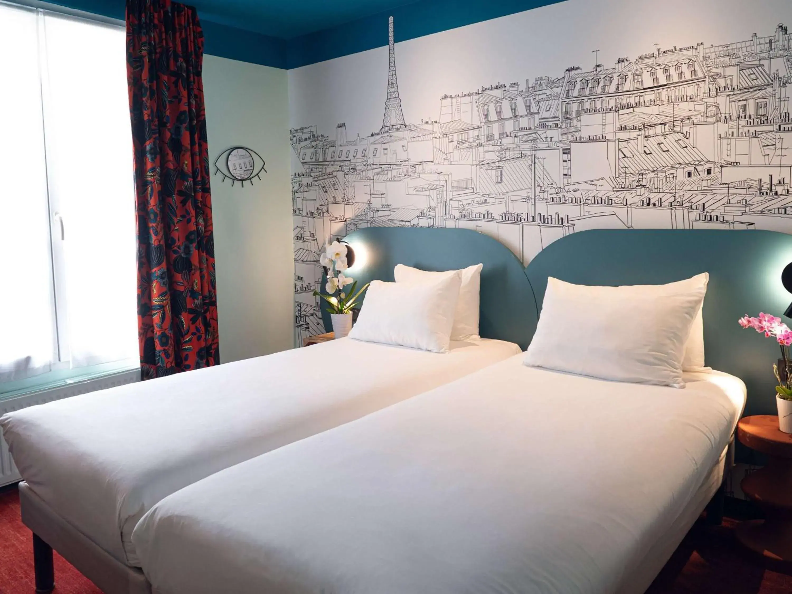 Bedroom, Bed in Ibis Styles Paris Batignolles Bedroom, Bed in Ibis Styles Paris Batignolles