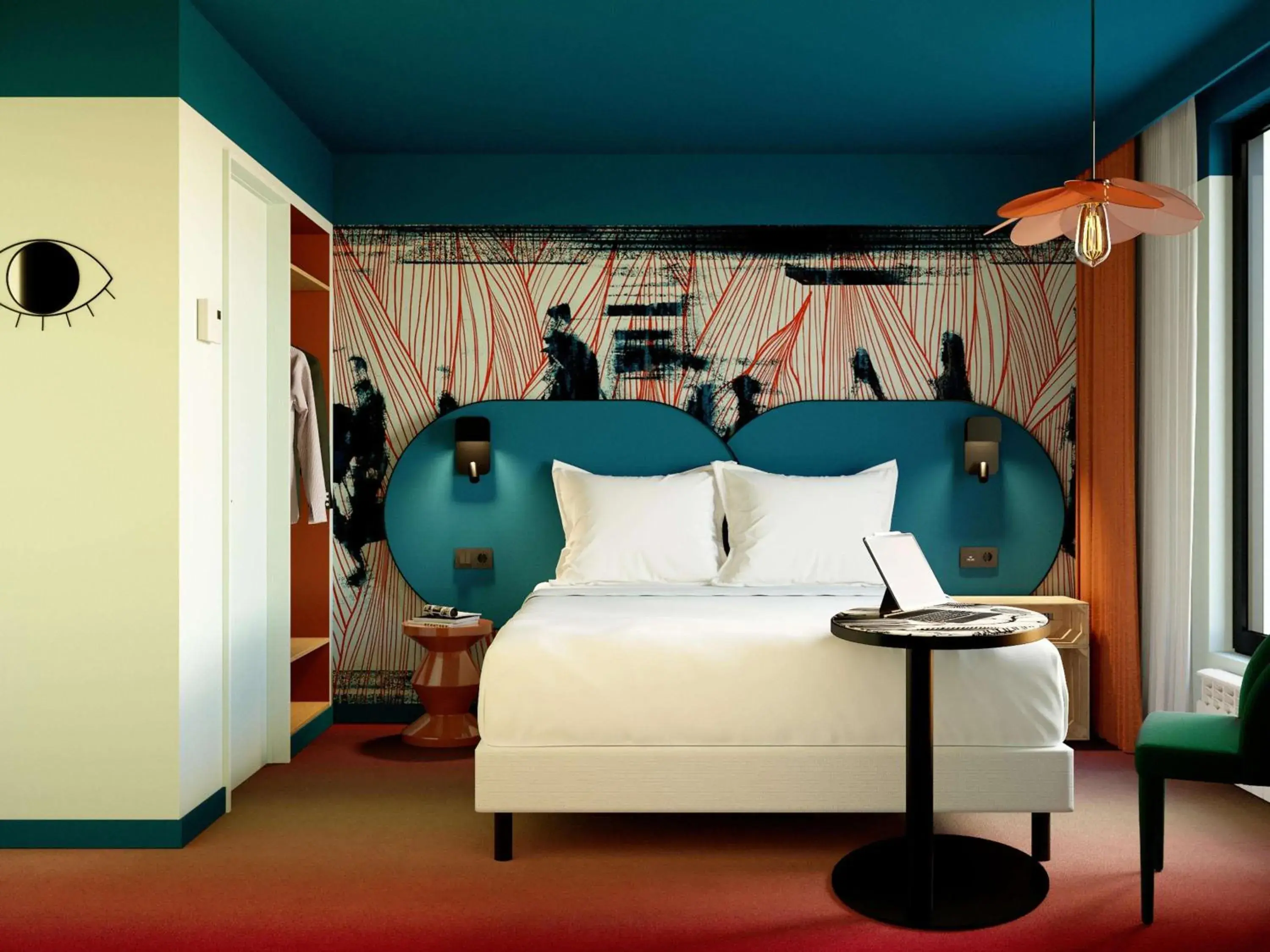 Bedroom, Bed in Ibis Styles Paris Batignolles Bedroom, Bed in Ibis Styles Paris Batignolles