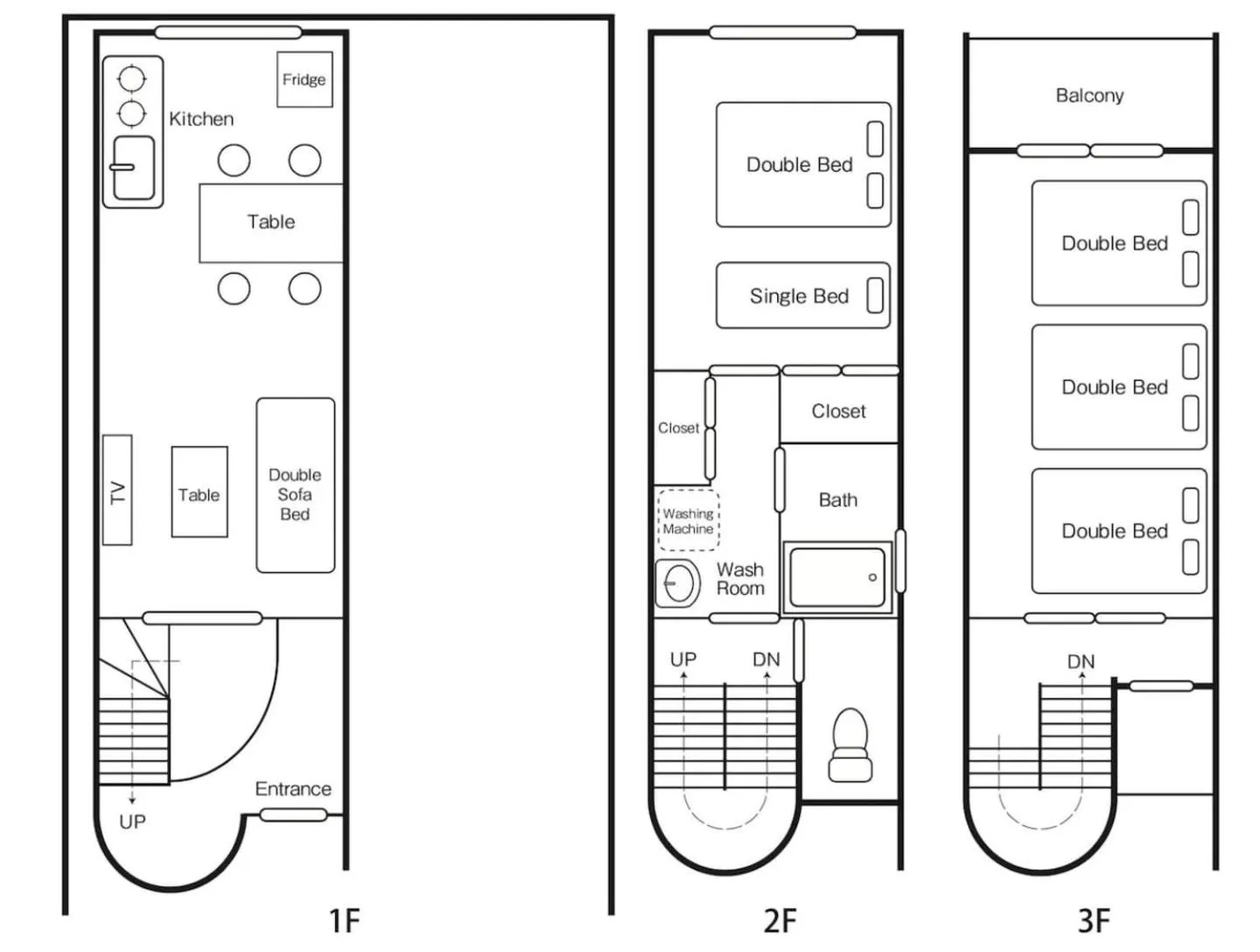 Floor plan in KU1 Kurosaki House