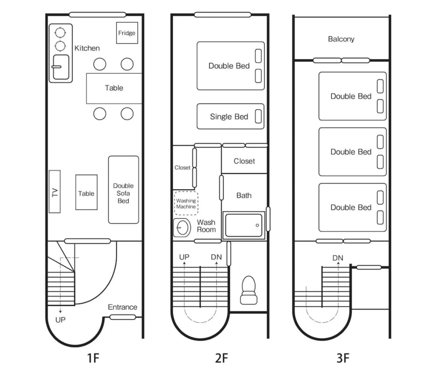 Floor plan in KU1 Kurosaki House