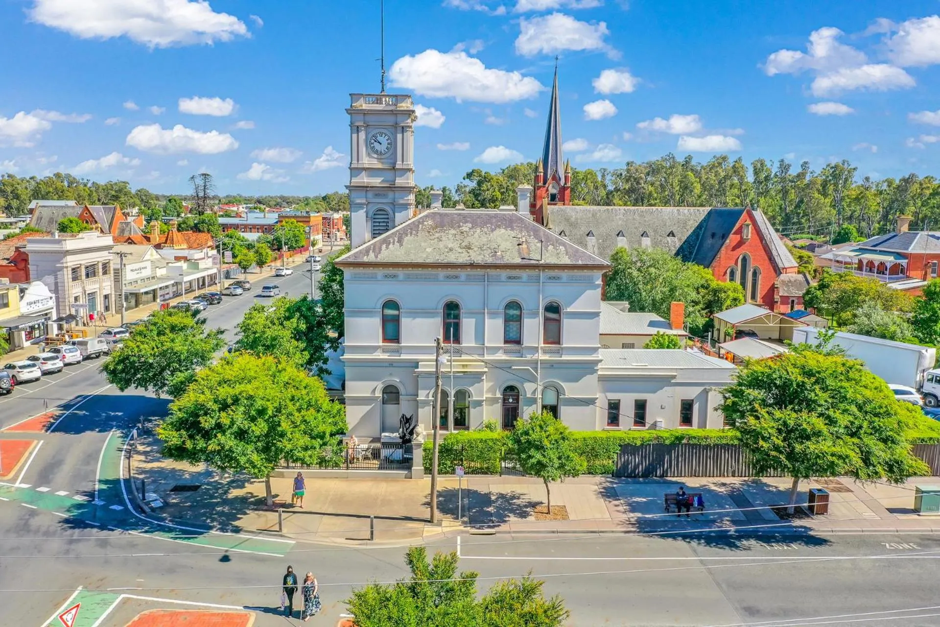 Bird's eye view in Clocktower Suites