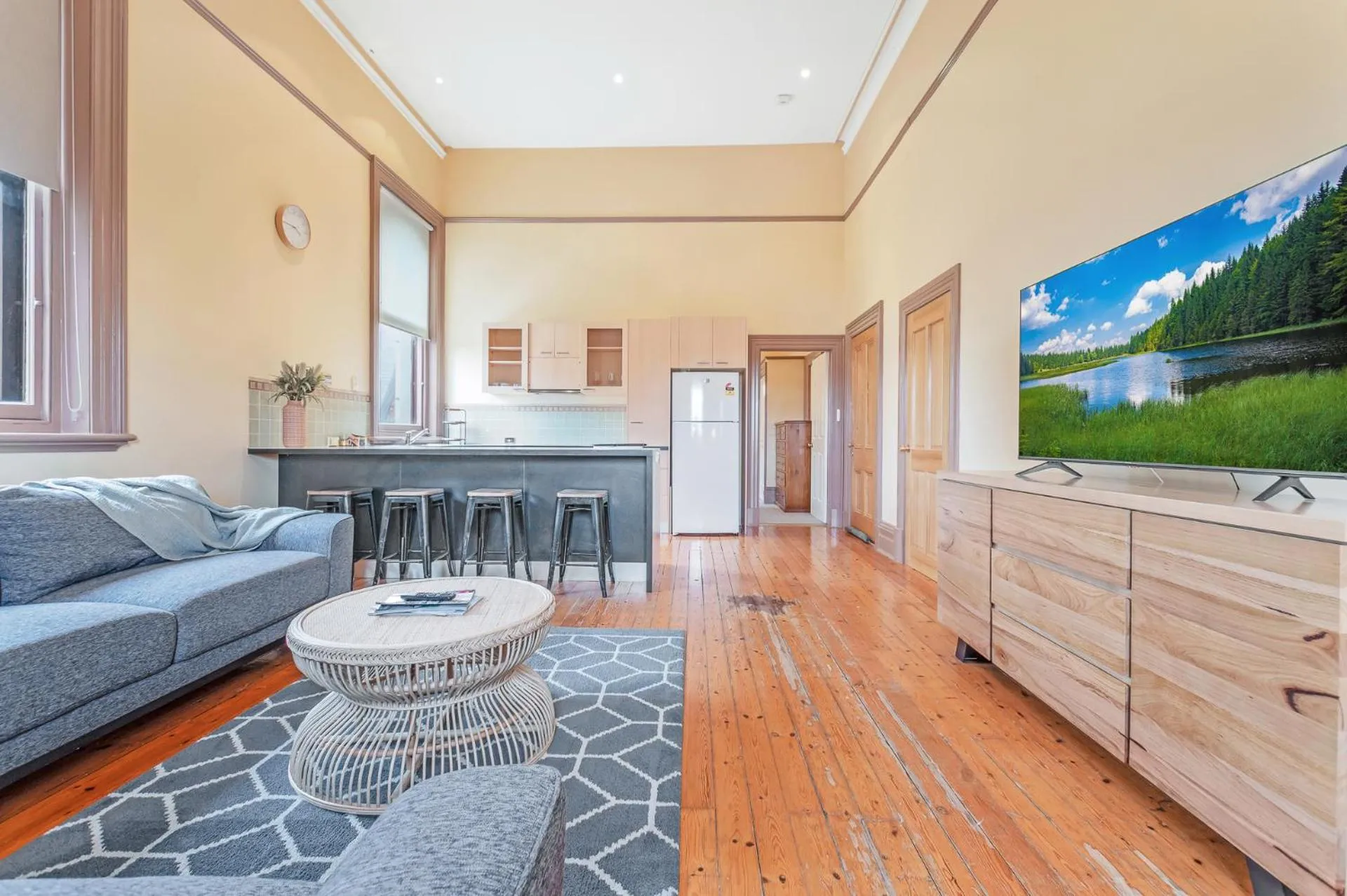 kitchen in Clocktower Suites