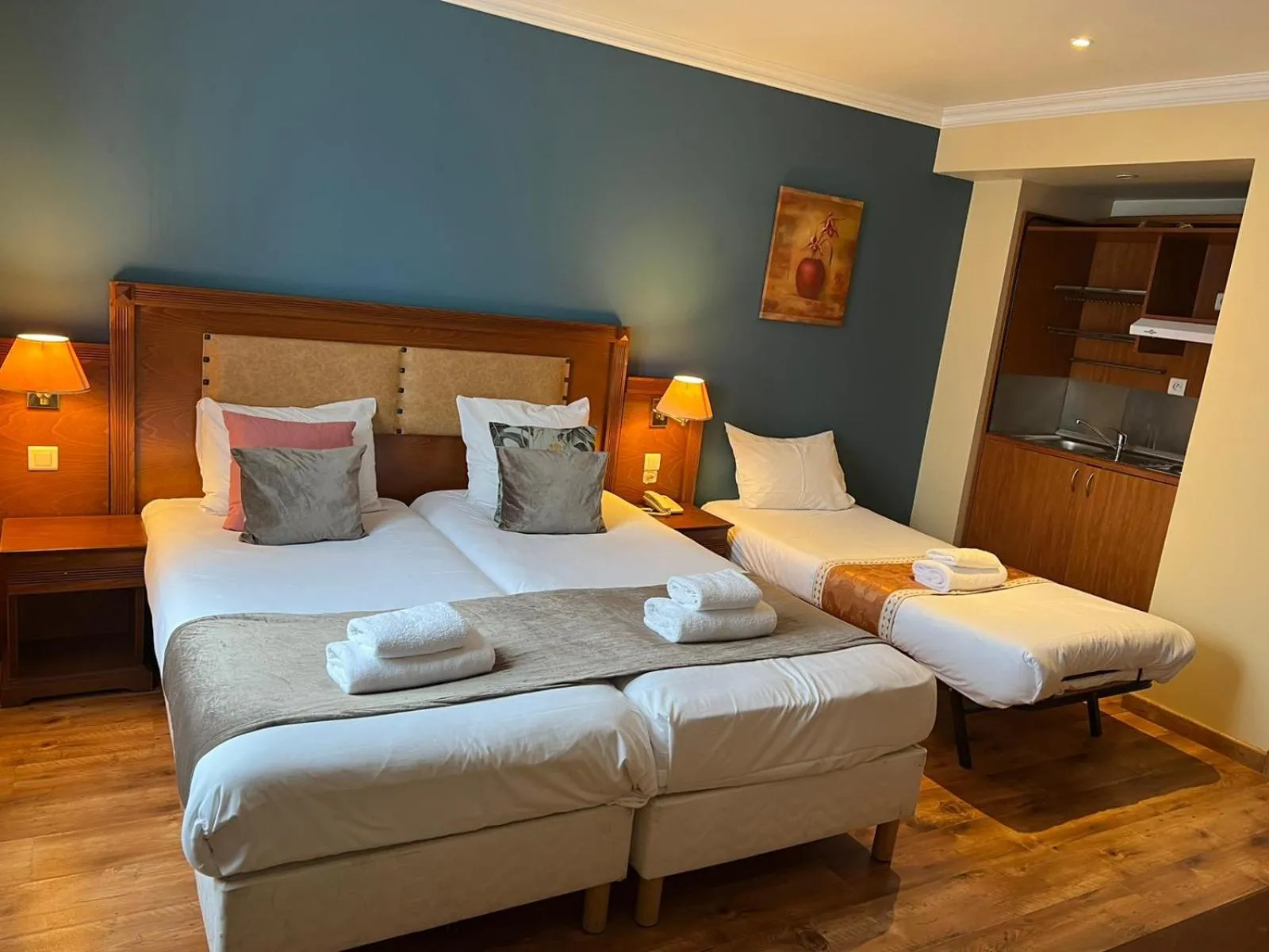 Bed in 121 Paris Hotel