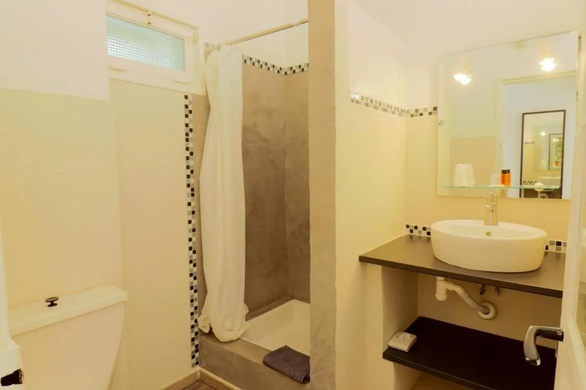 Shower in Hôtel Paradis