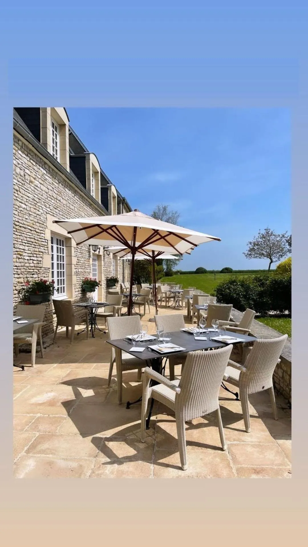 Patio in Ferme de la Rançonnière - Hôtel & Restaurant