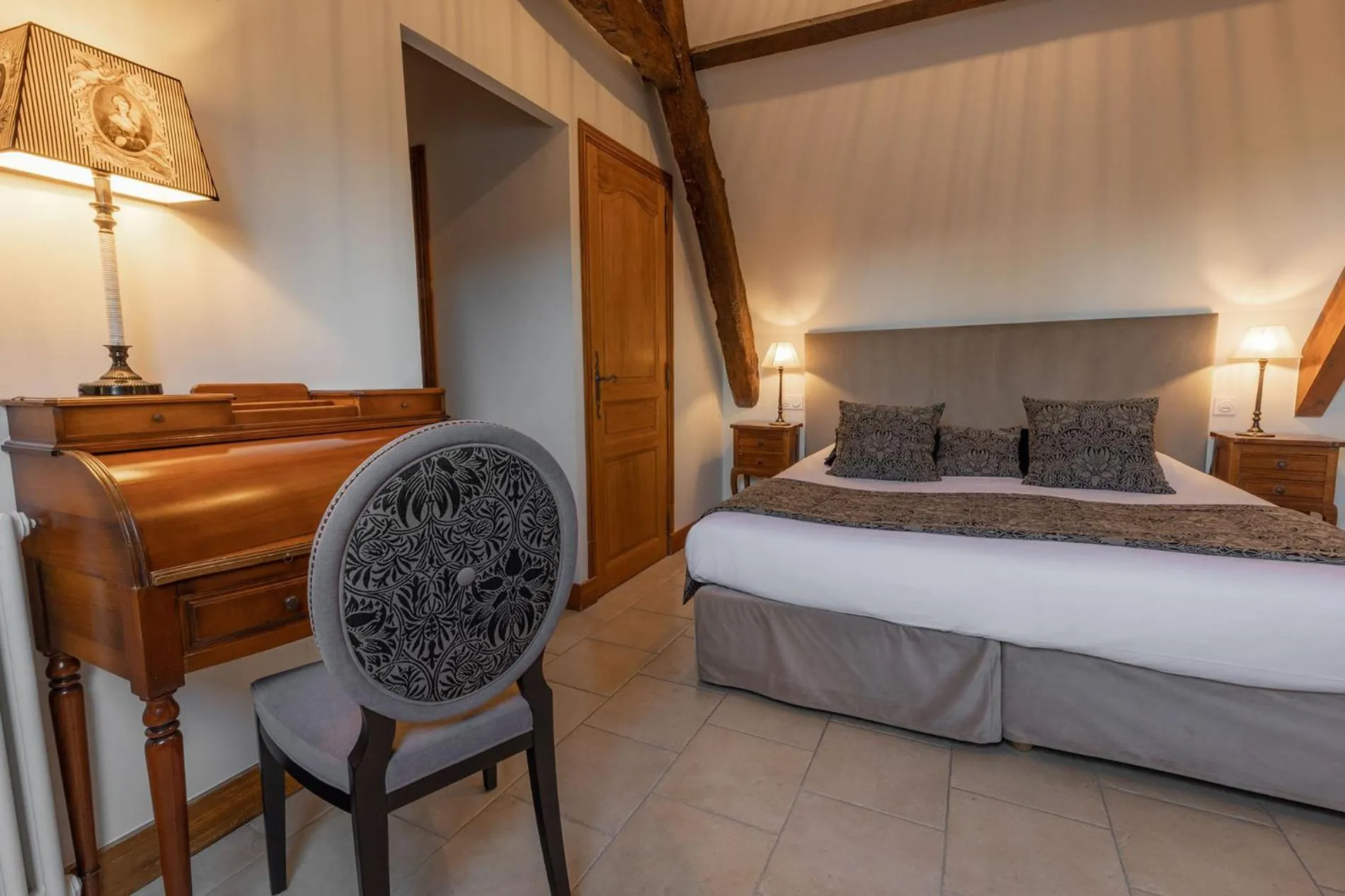 Bed in Ferme de la Rançonnière - Hôtel & Restaurant