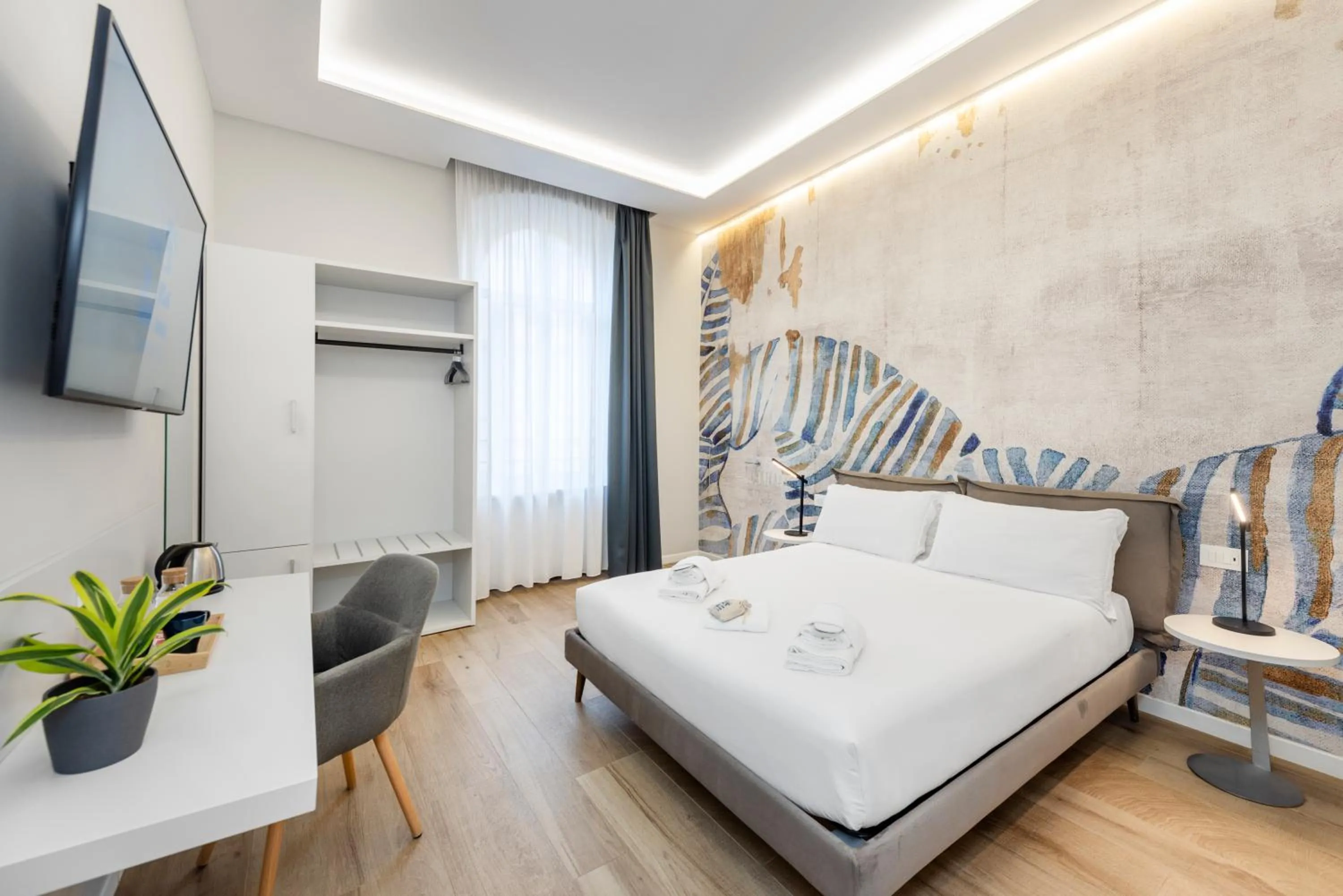 Bedroom, Bed in B-STAY Via Milano 52