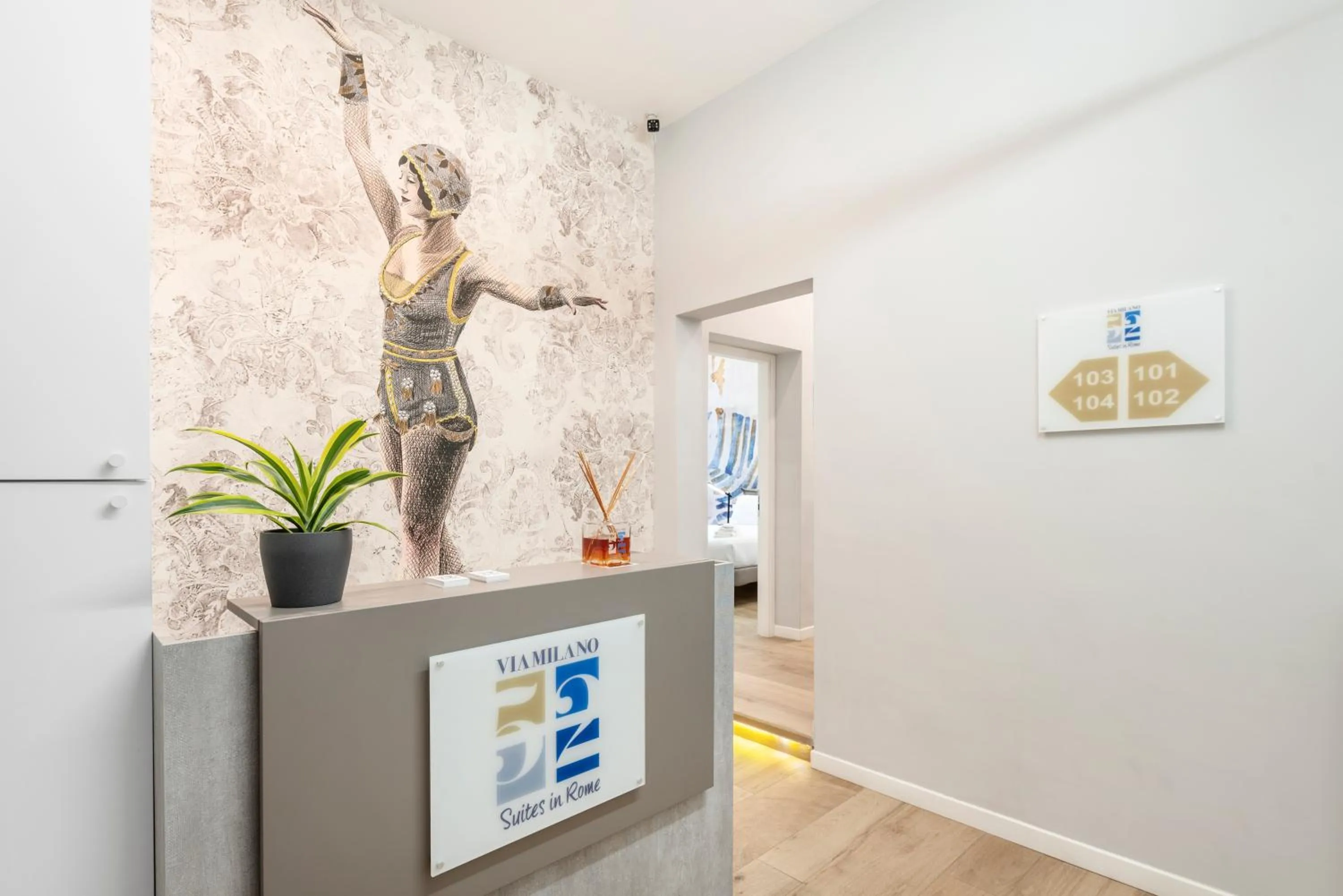 Lobby or reception in B-STAY Via Milano 52