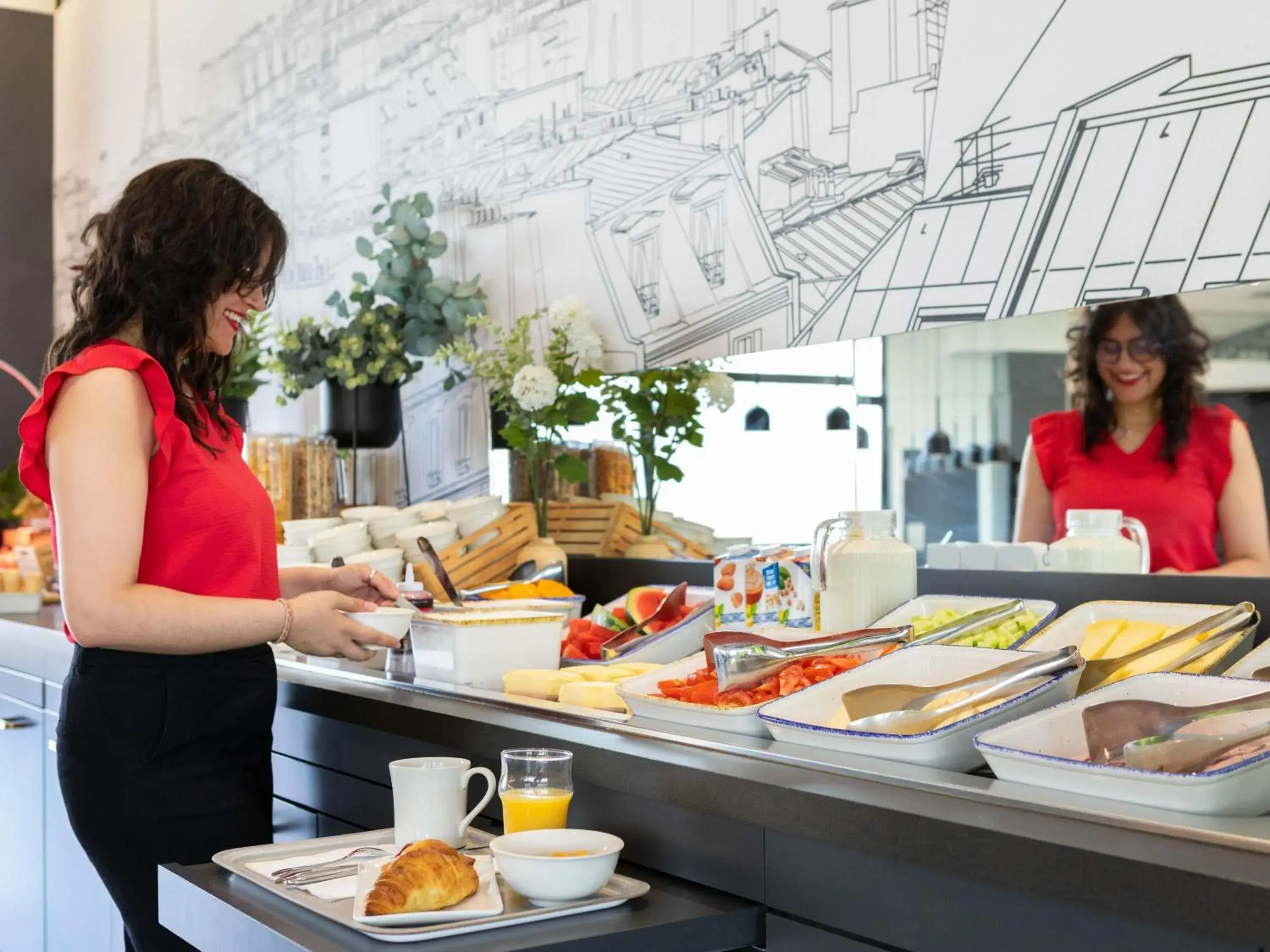 Breakfast in ibis Paris Porte de Montreuil Breakfast in ibis Paris Porte de Montreuil