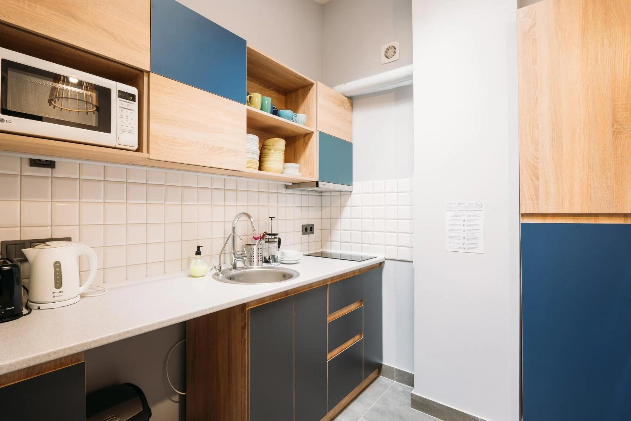 Kitchen or kitchenette in Yard Hostel & Coffee