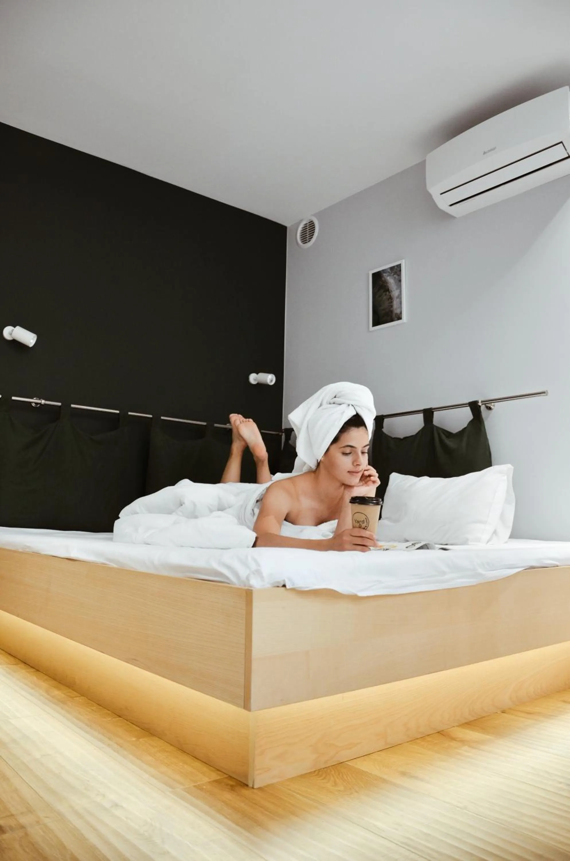 People, Bed in Yard Hostel & Coffee