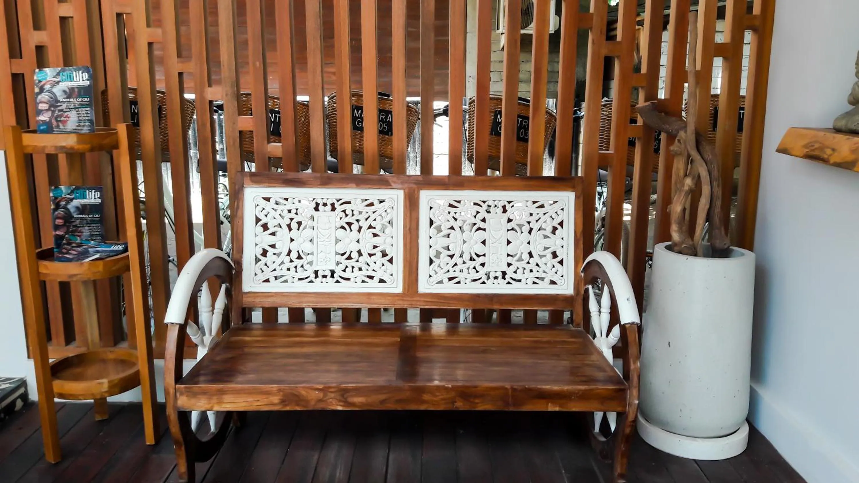 Seating area in Mantra Gili