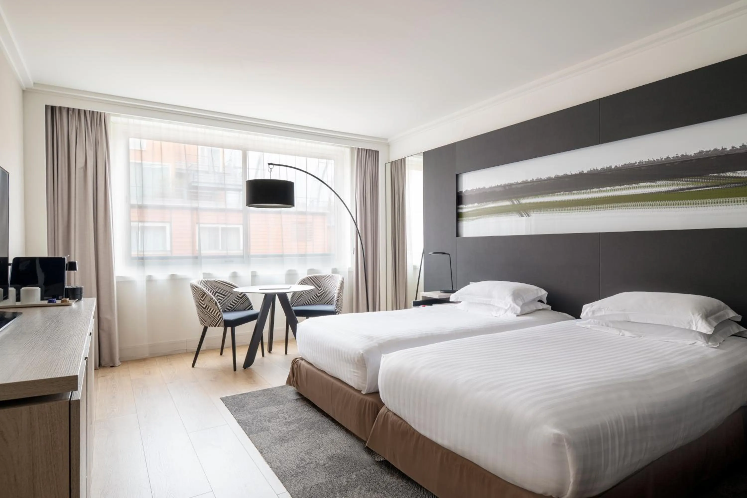 Bed in Lyon Marriott Hotel Cité Internationale