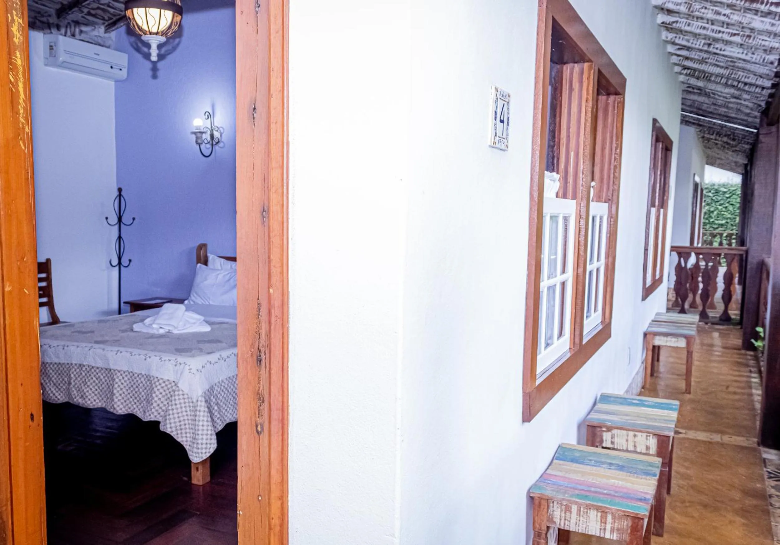 Bed in Casa de Violeta Pousada