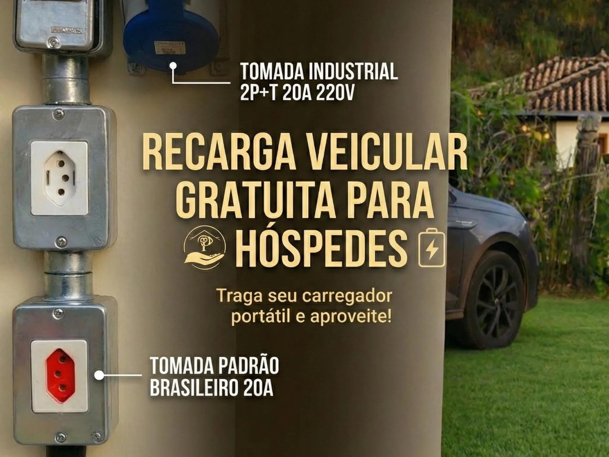 Parking in Pousada Boutique Chico Anjo