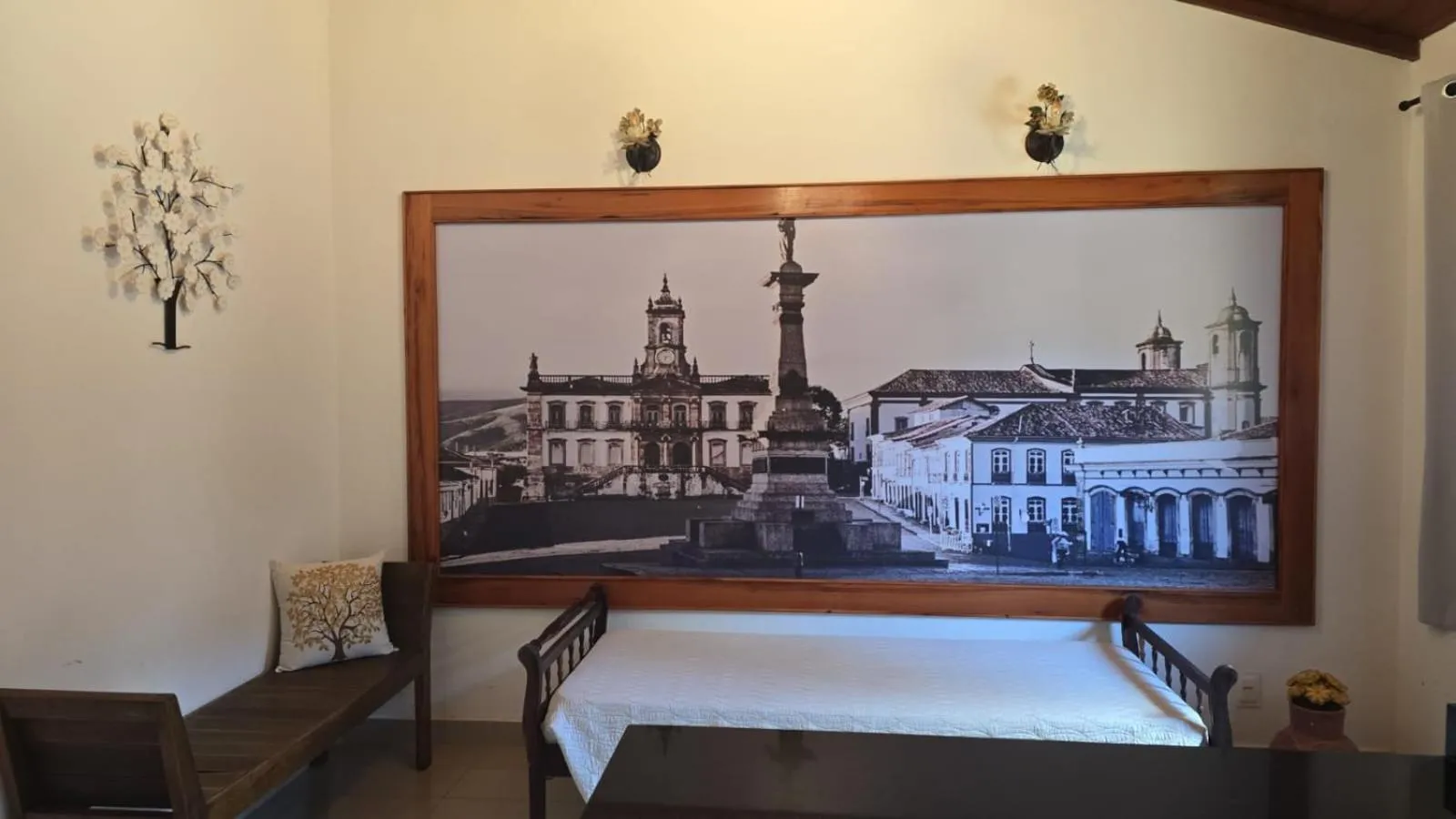 Decorative detail, Bed in Pousada Boutique Chico Anjo