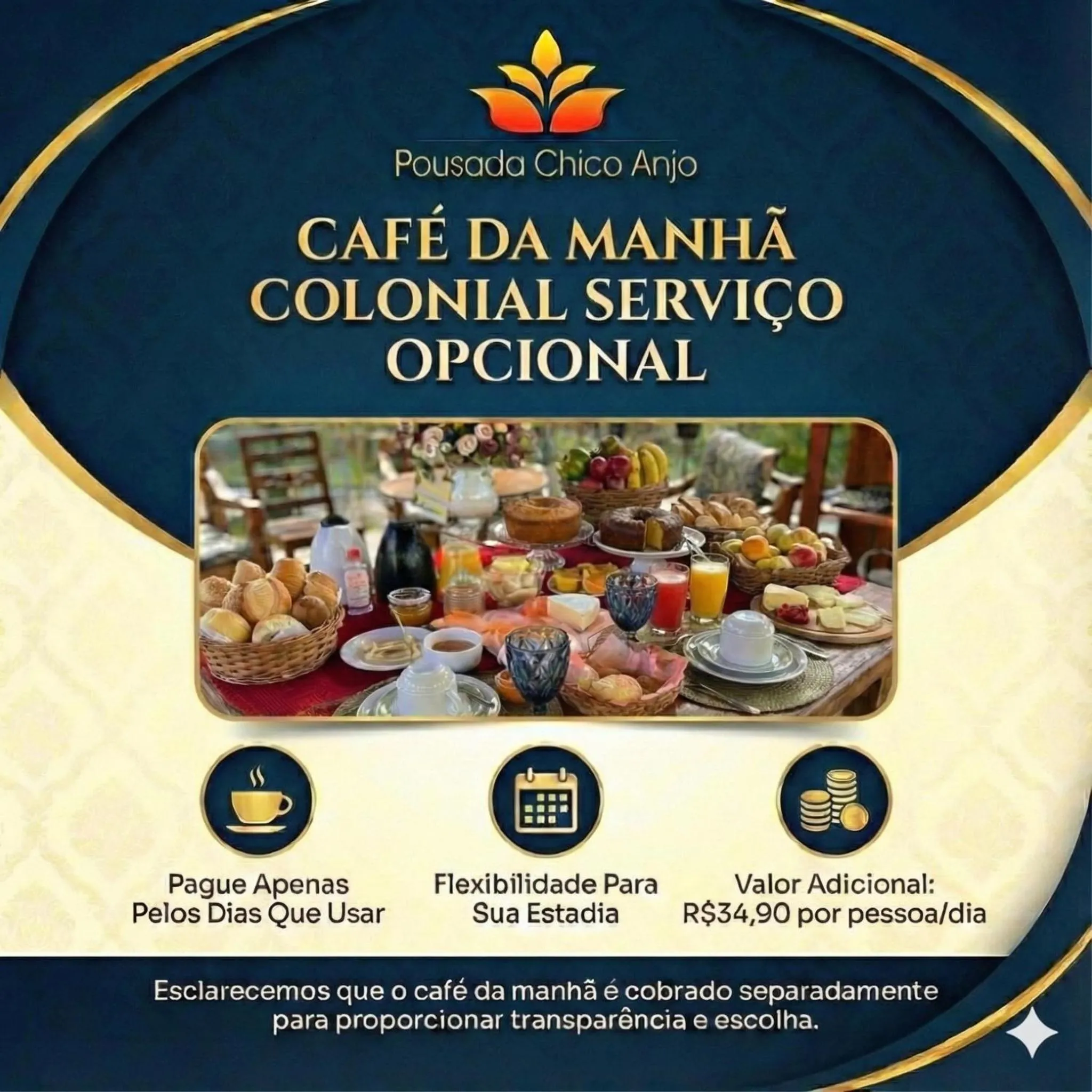 Breakfast in Pousada Boutique Chico Anjo
