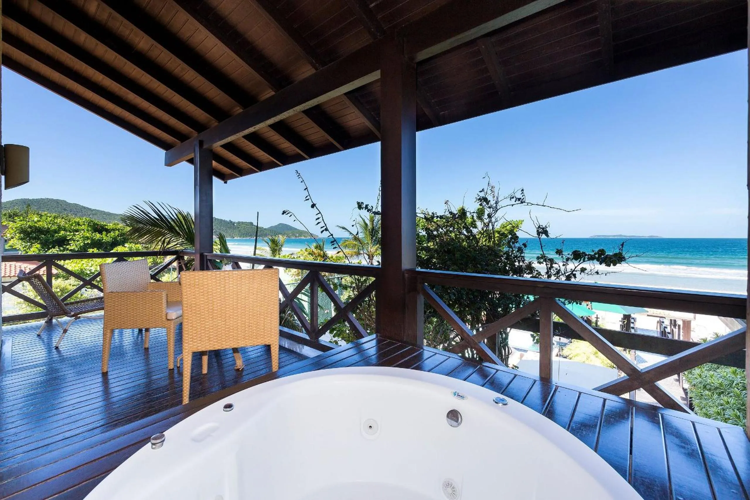 Hot Tub in Hospedaria Refugio das Galés