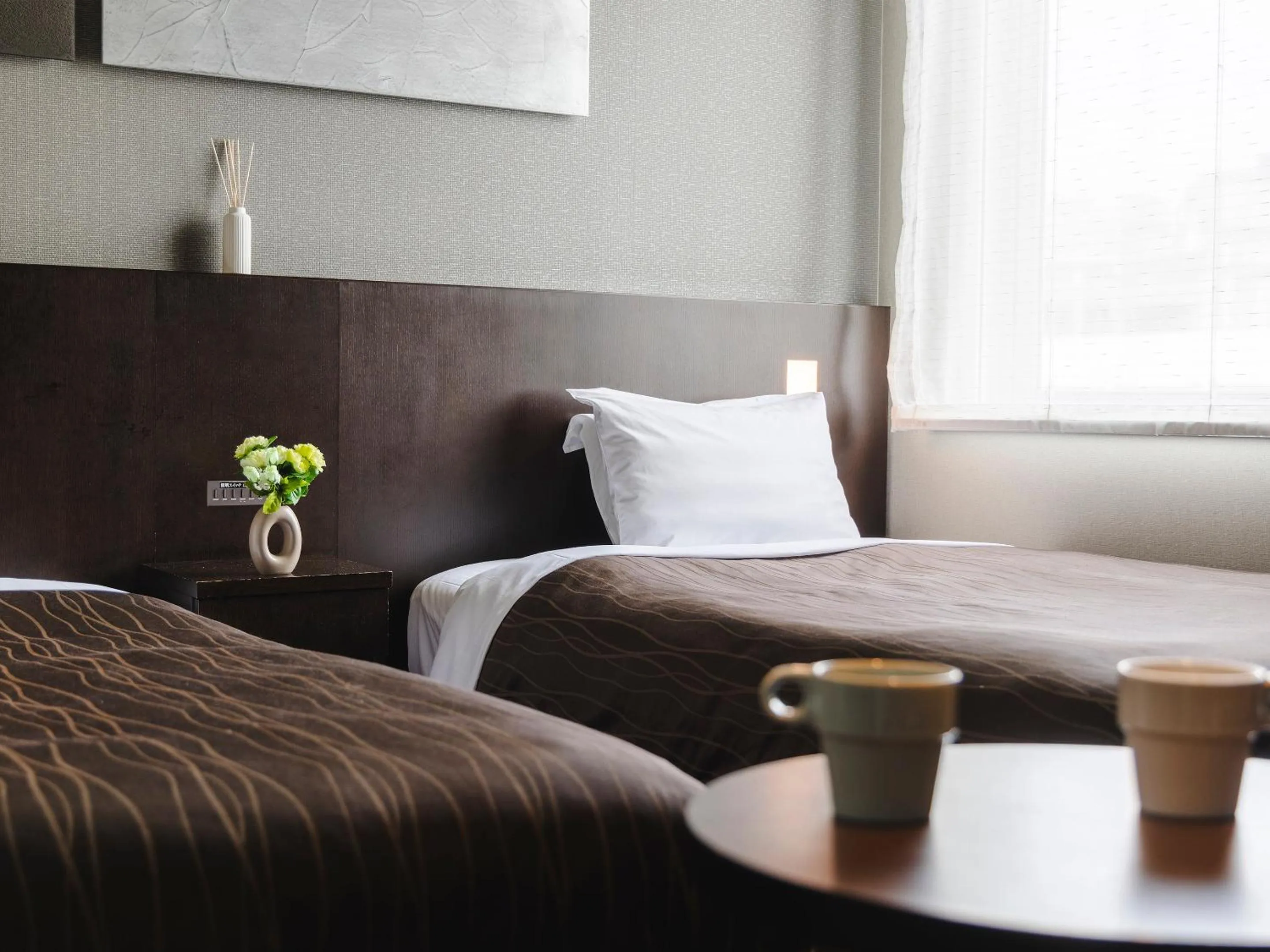 Bedroom, Bed in Sendai Washington Hotel