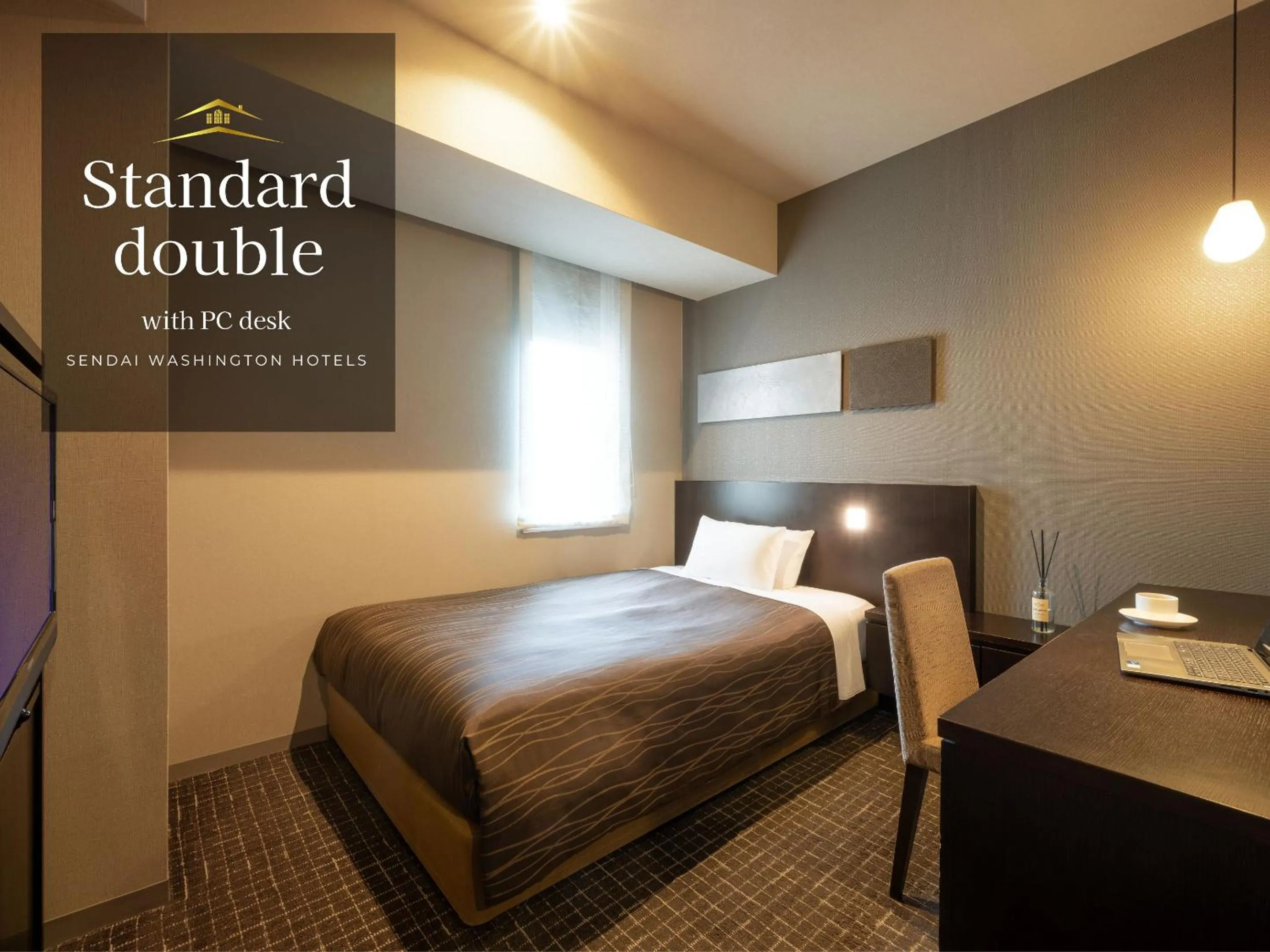 Bedroom, Bed in Sendai Washington Hotel