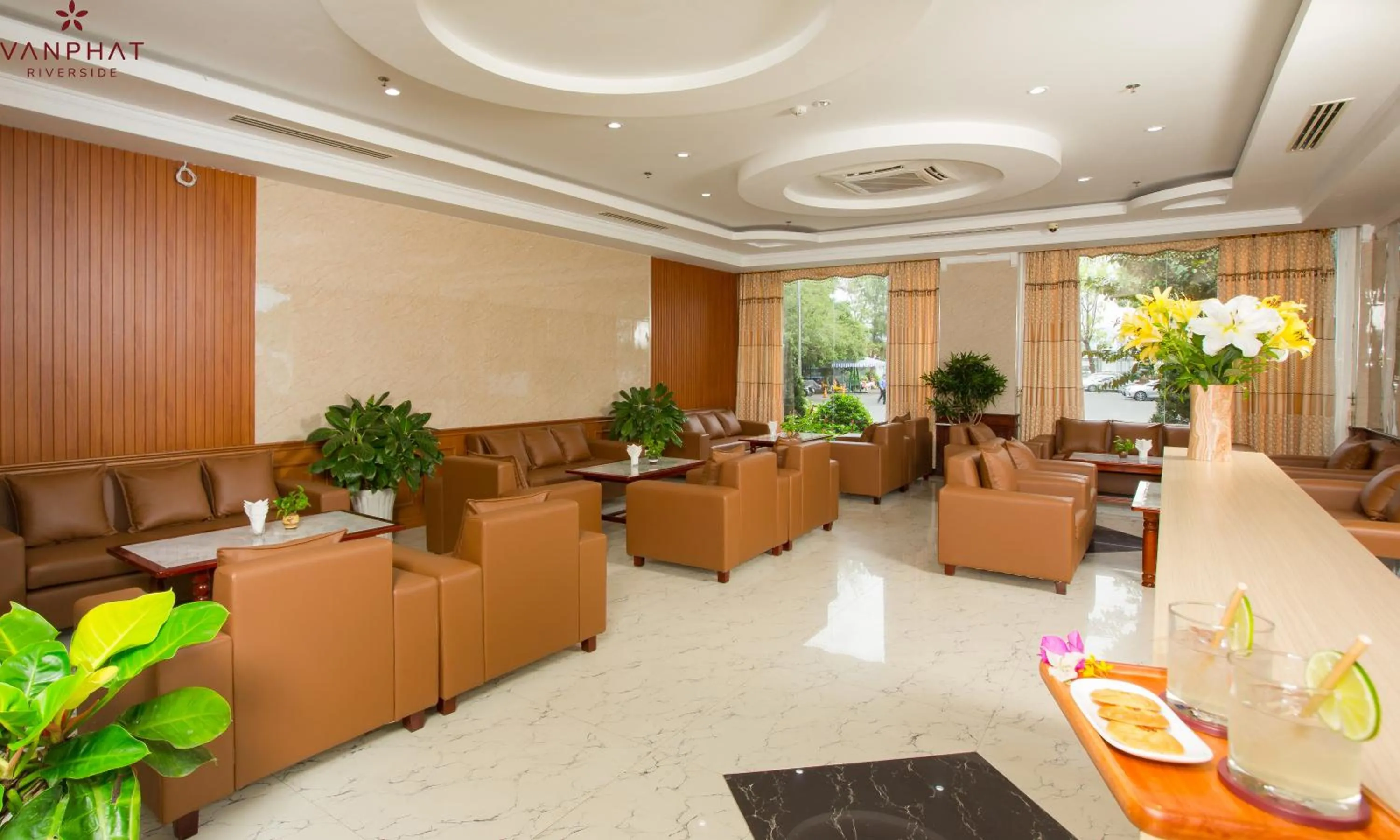 Living room in Van Phat Riverside Hotel