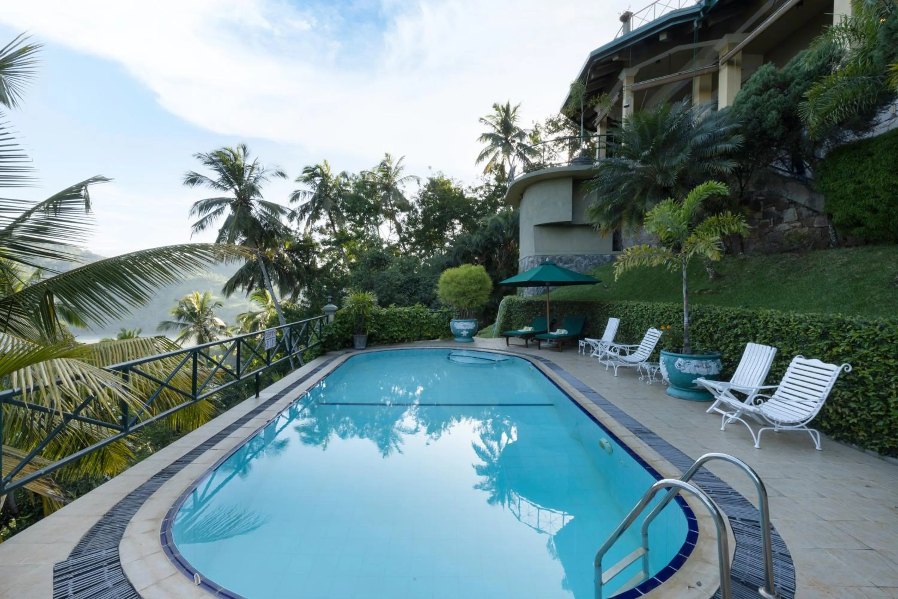 Pool view in The Albatross, Kandy