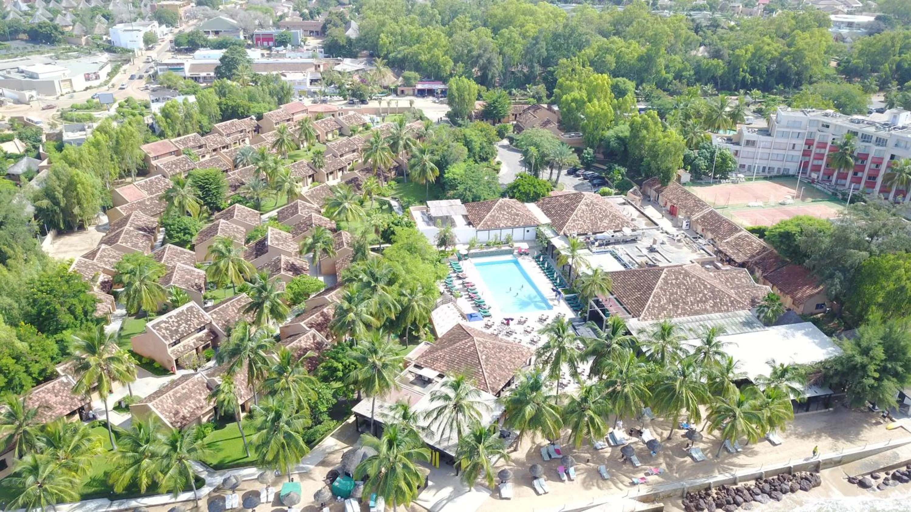 Bird's eye view in Le Saly Hotel & Hotel Club Filaos - All Inclusive