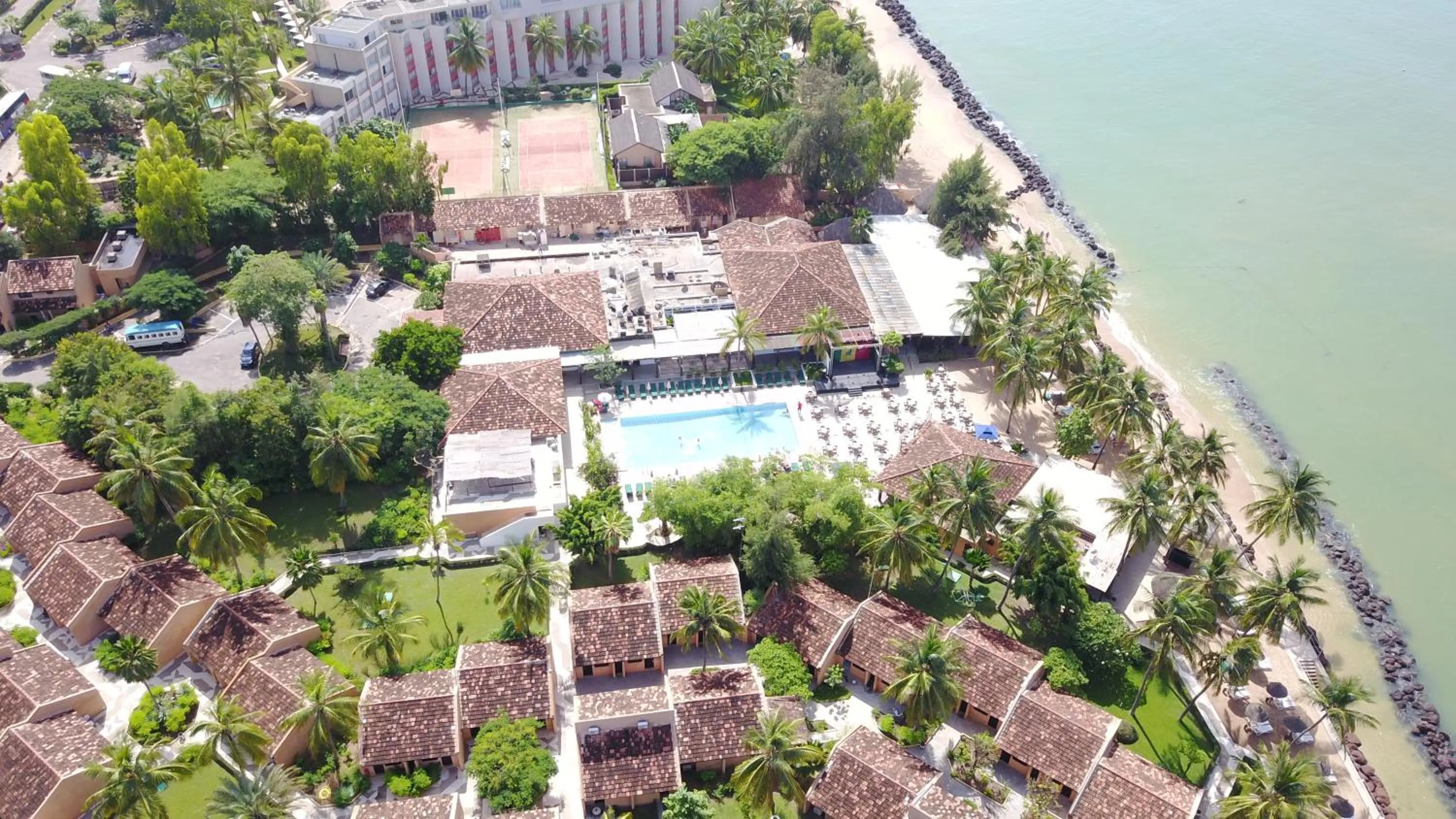 Bird's eye view in Le Saly Hotel & Hotel Club Filaos - All Inclusive