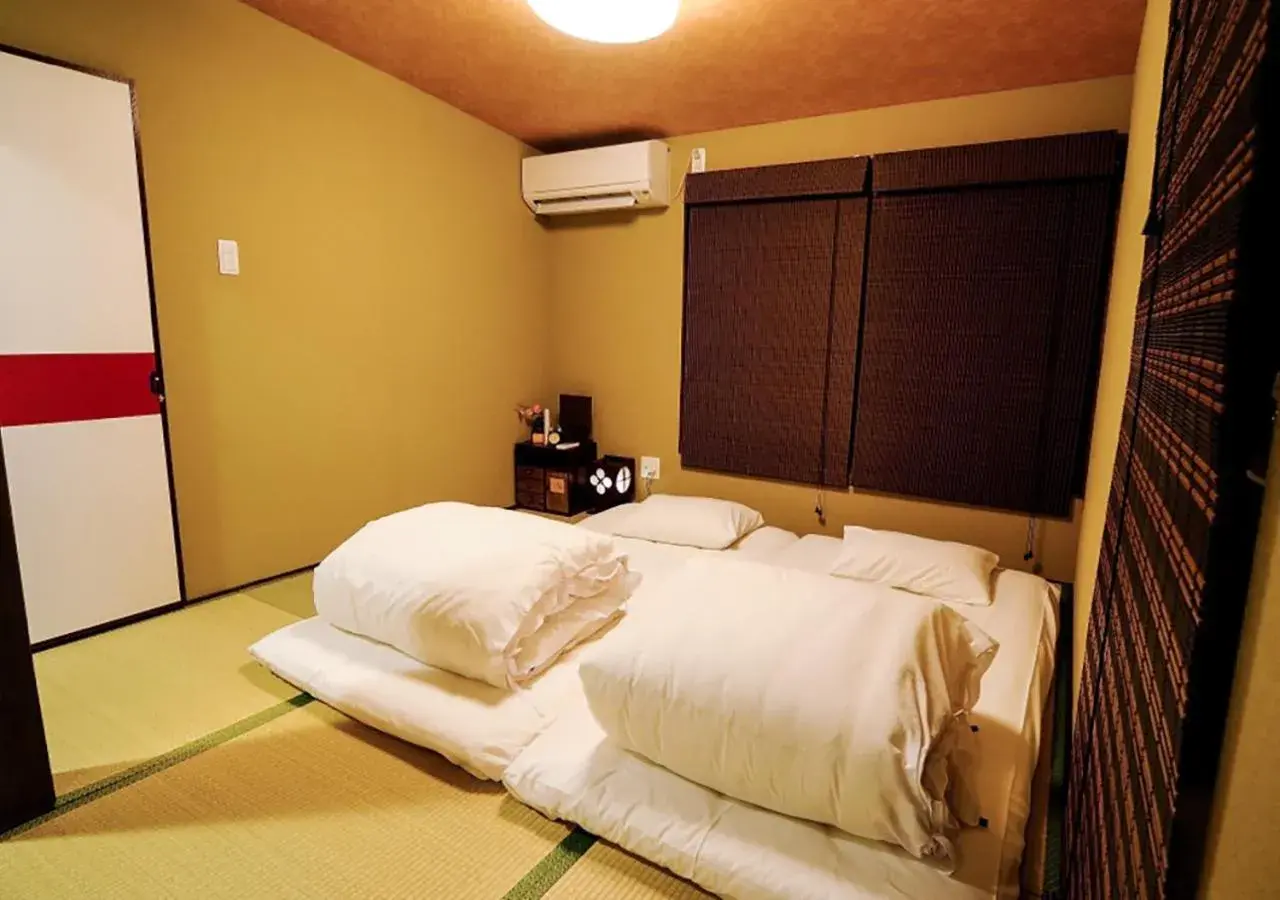 Bedroom, Bed in Kyoto Miyabi Inn