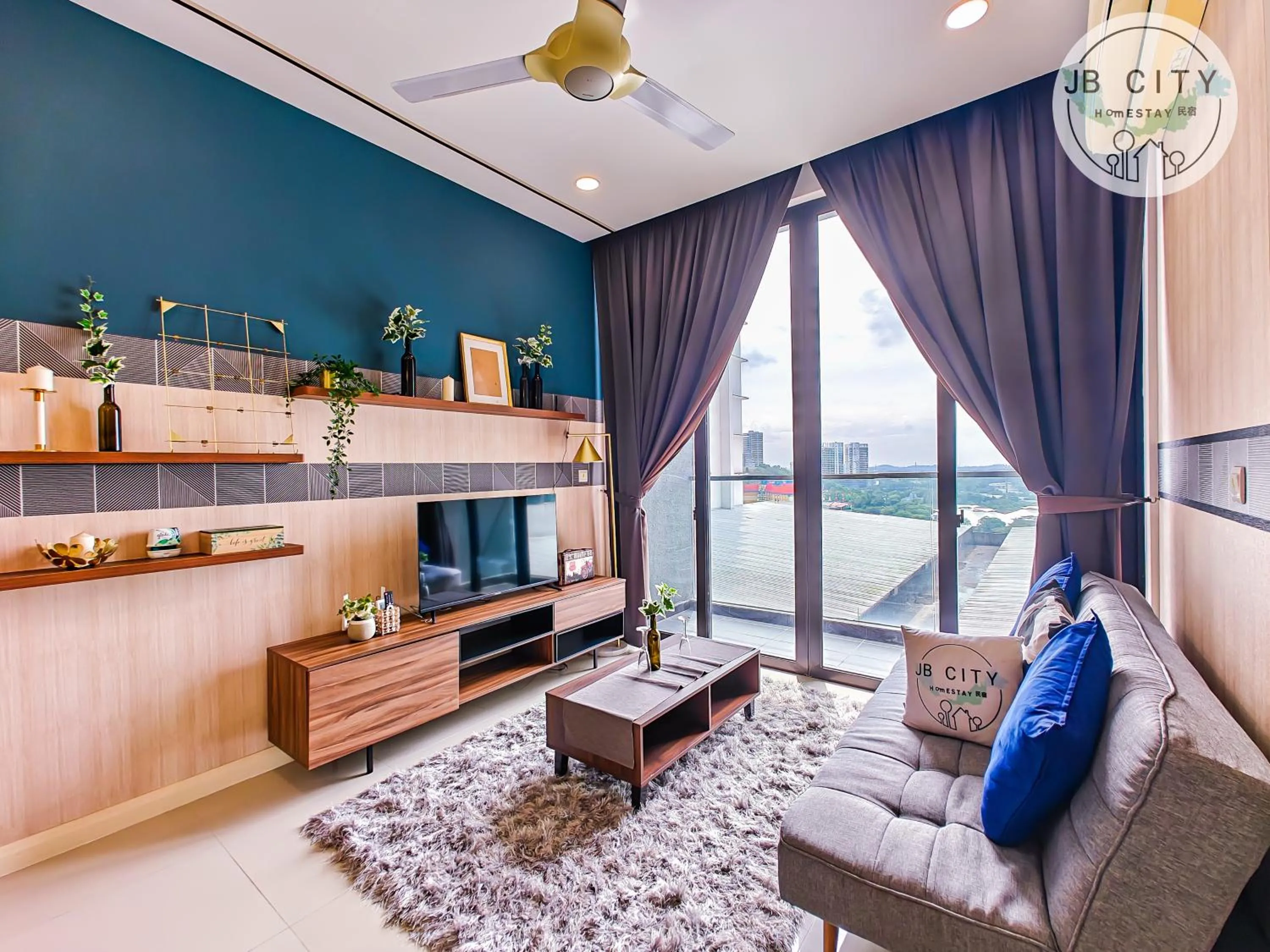 Living room in D'Pristine Suites by RR JBcity