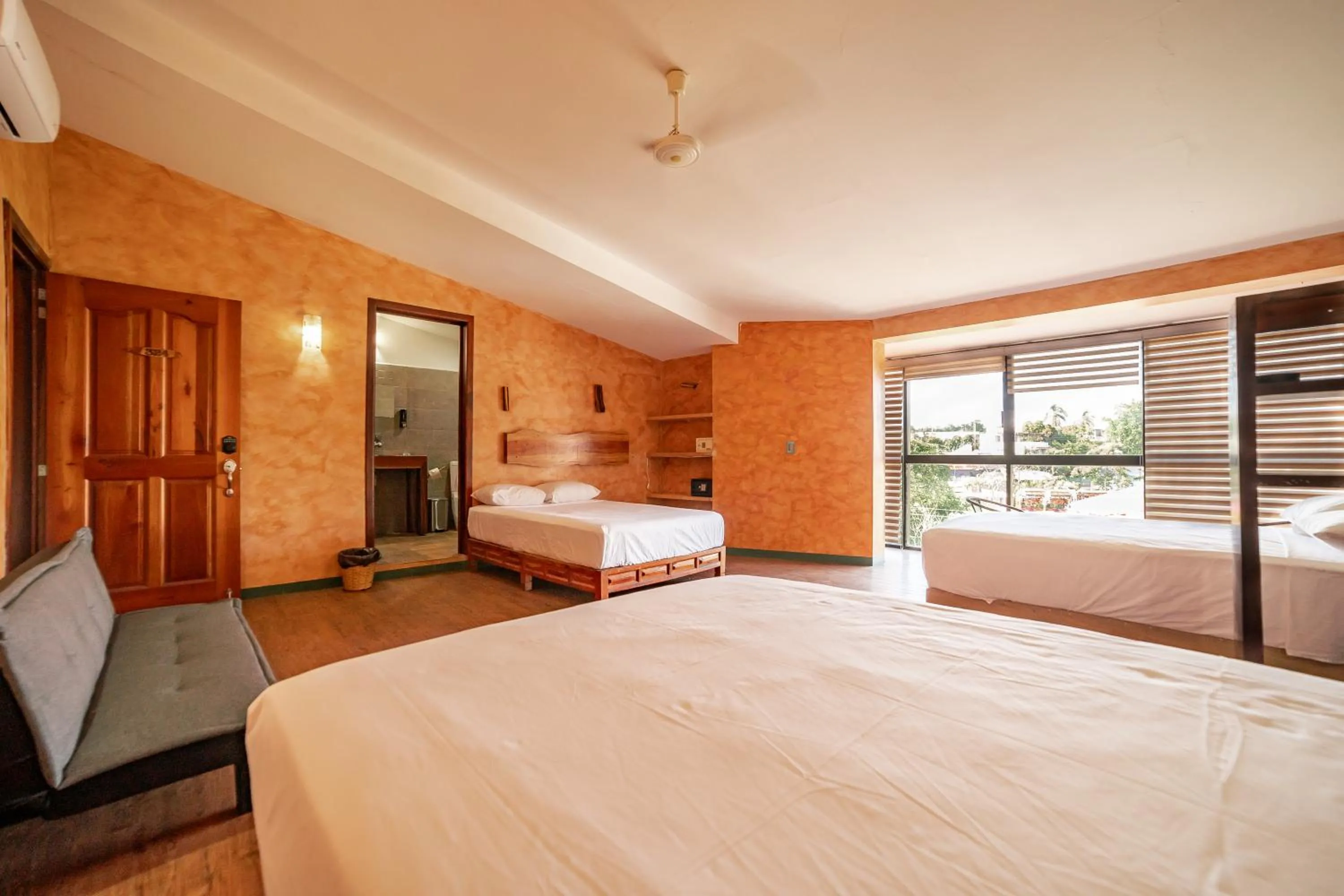 Bed in Madre Tierra Hotel & Coworking
