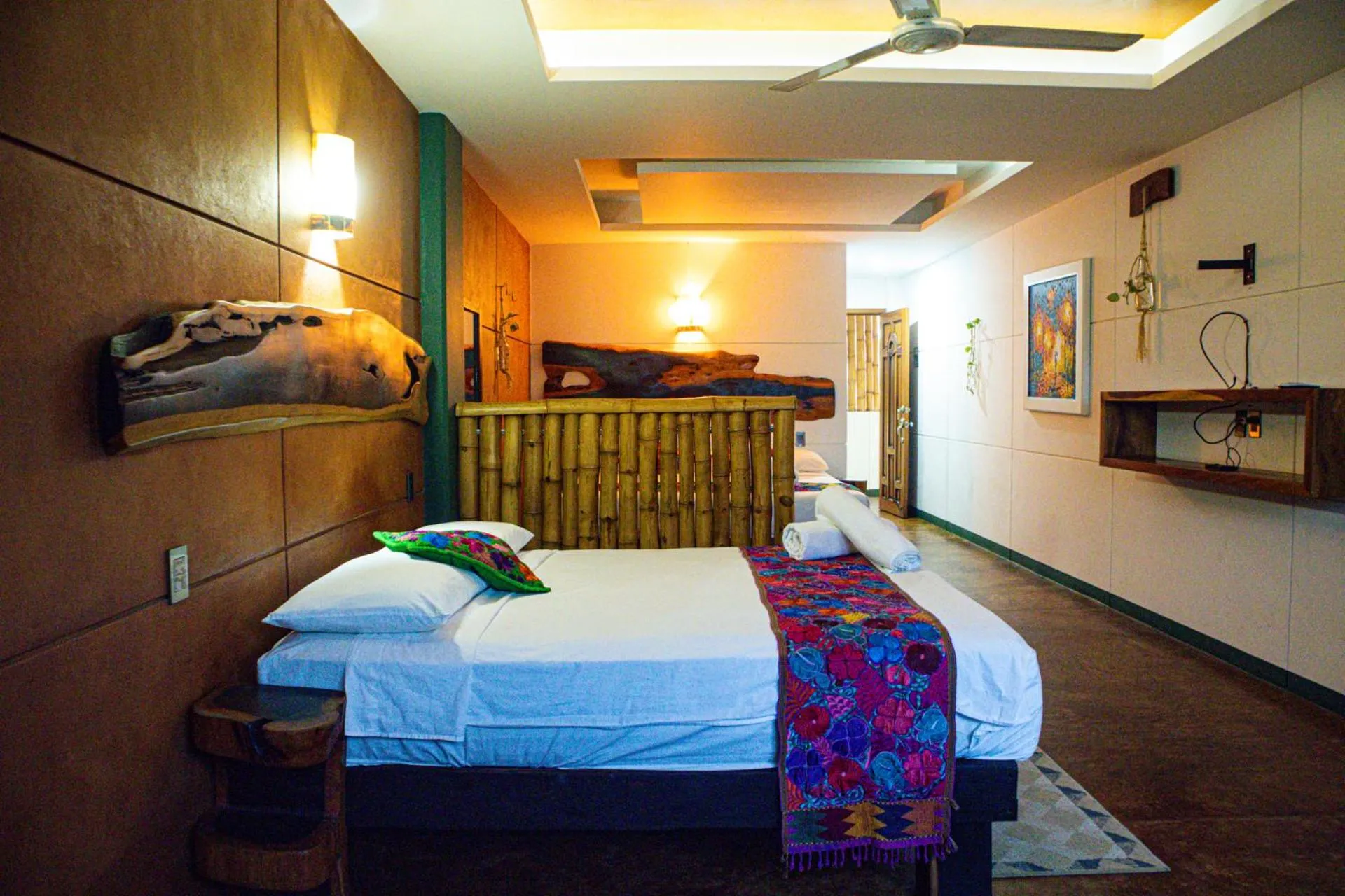 Bed in Madre Tierra Hotel & Coworking