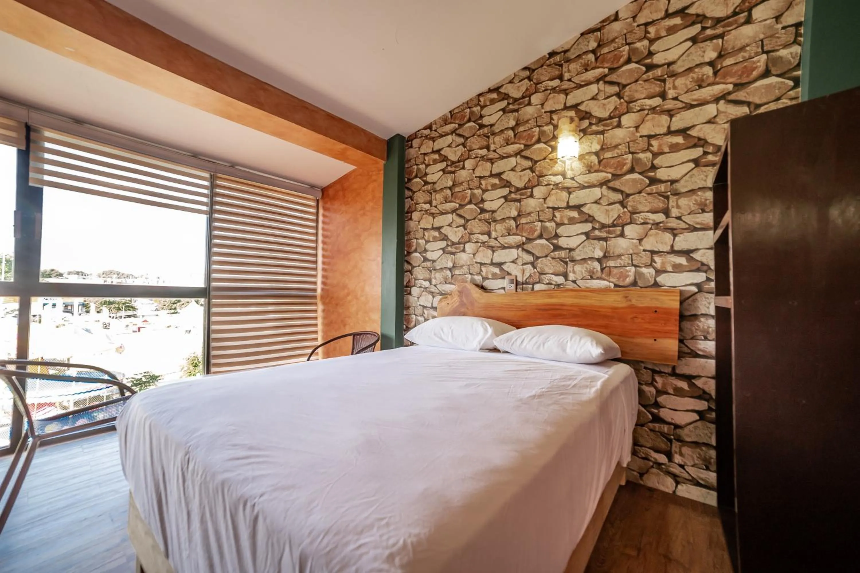 Bed in Madre Tierra Hotel & Coworking
