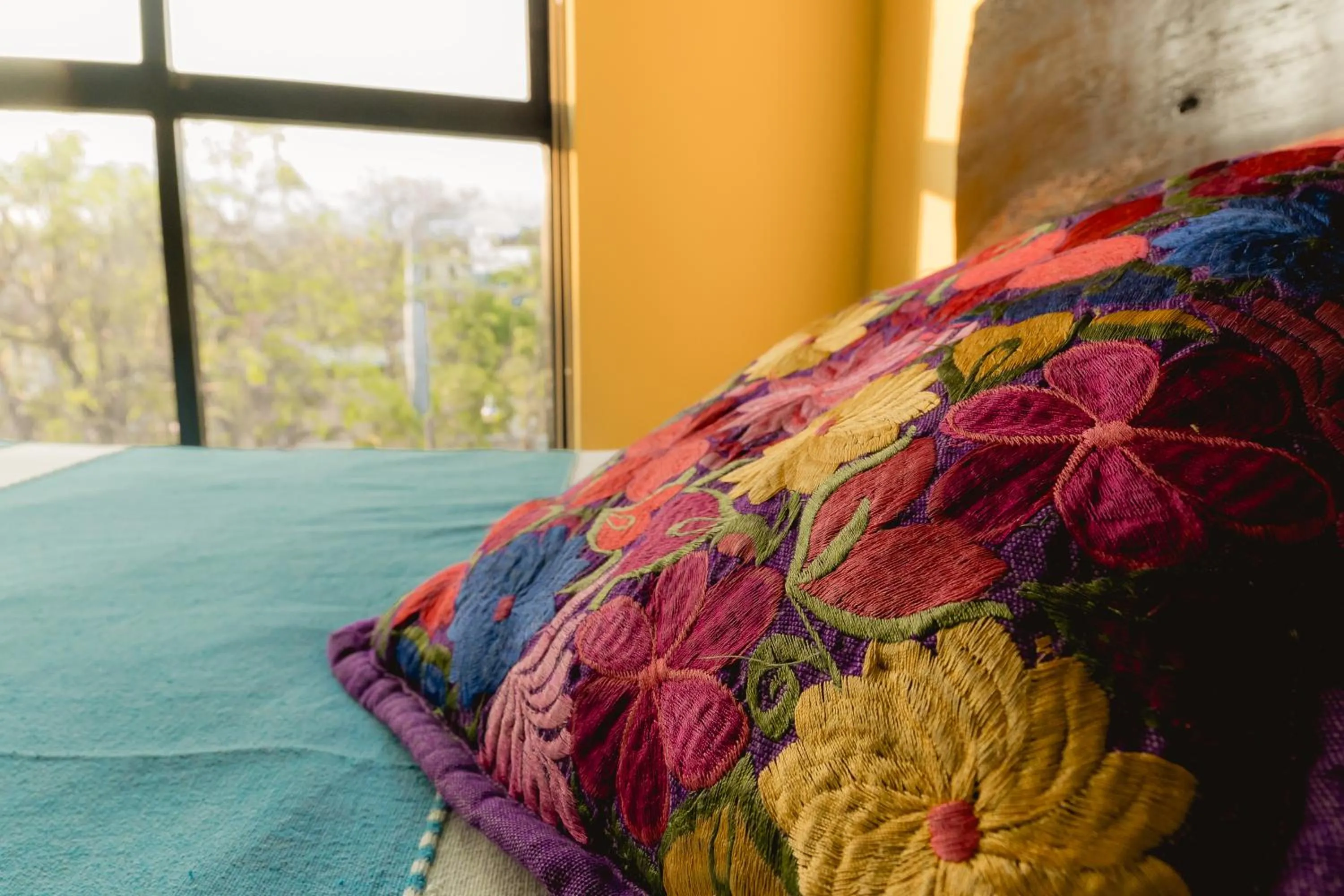 Bed in Madre Tierra Hotel & Coworking