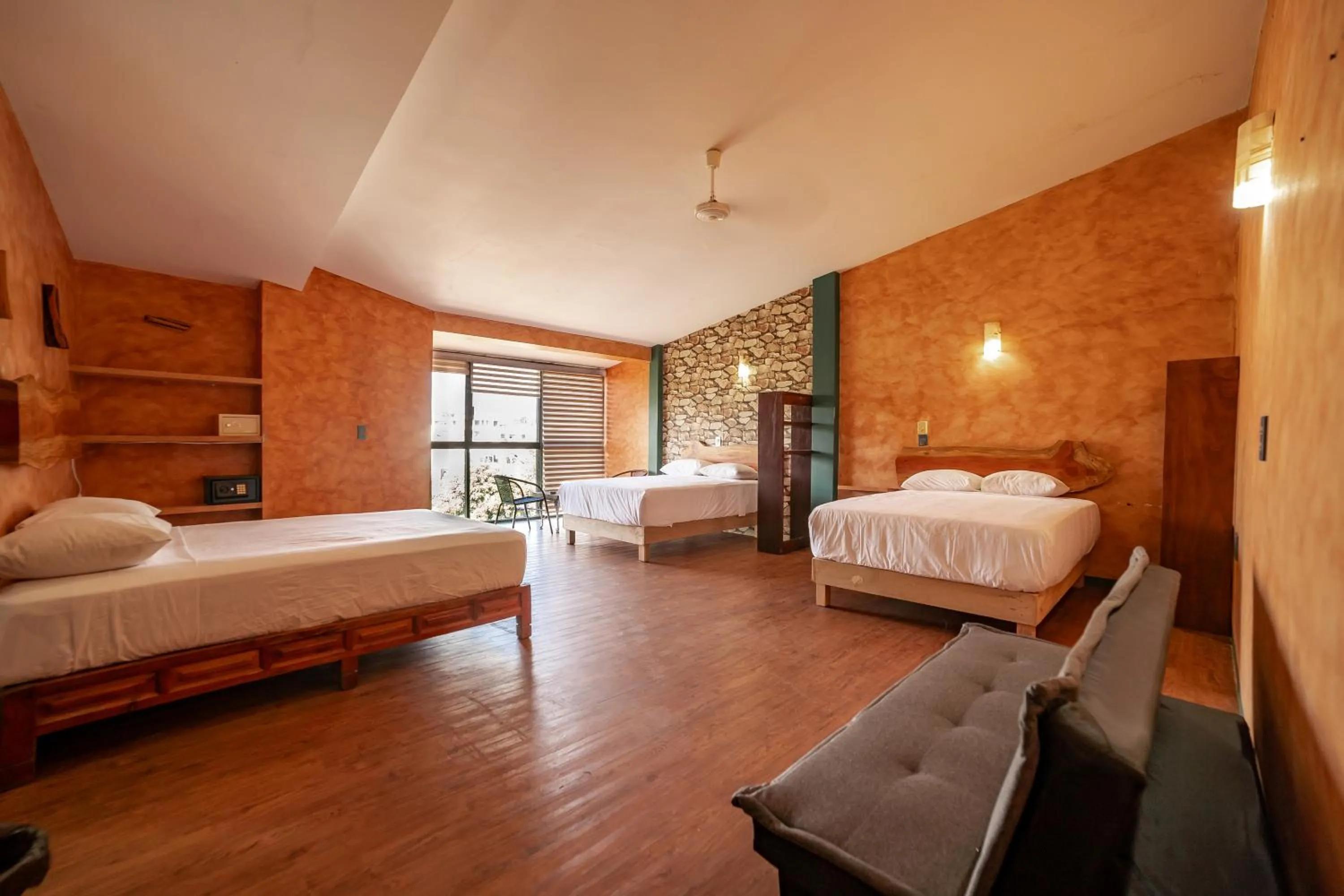 Bed in Madre Tierra Hotel & Coworking