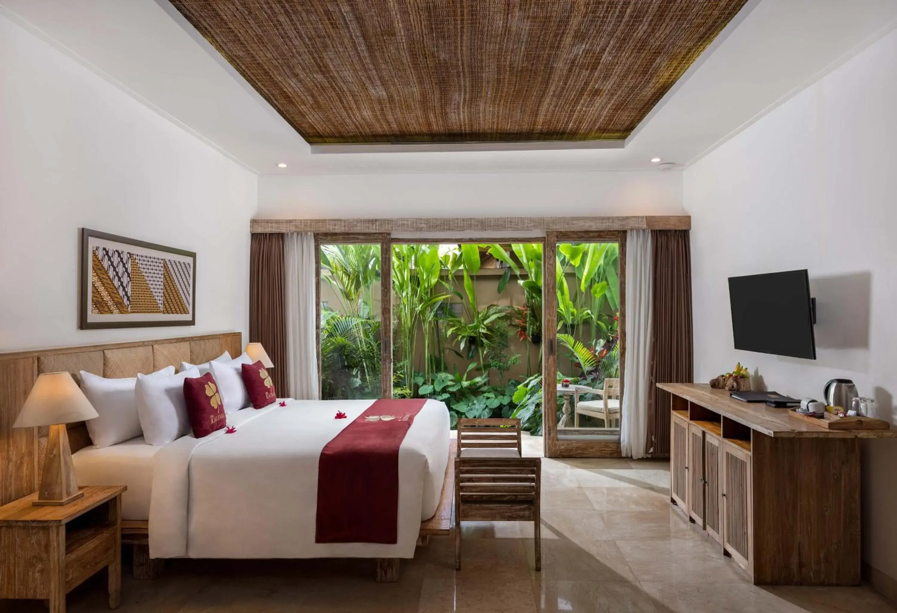 Bed in The Kalyana Ubud Resort Bed in The Kalyana Ubud Resort
