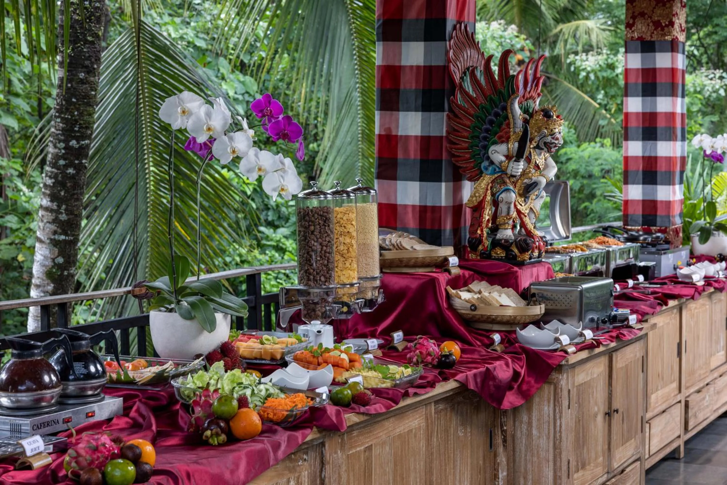 Buffet breakfast in The Kalyana Ubud Resort
