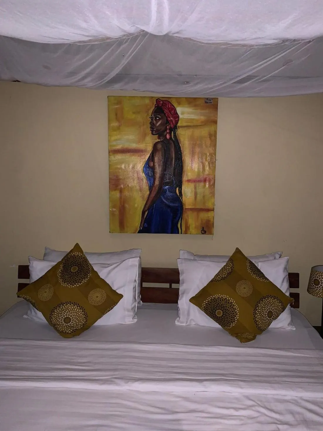 Bed in Kikonko Lodge