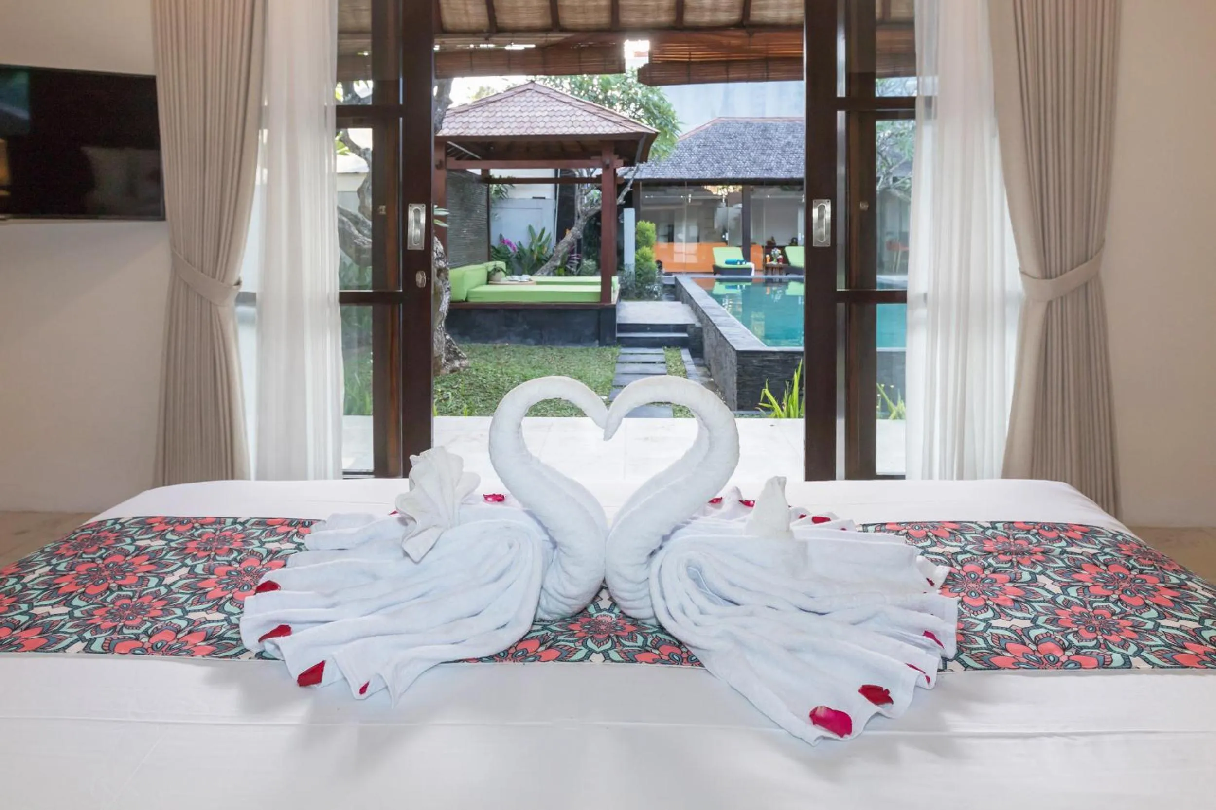 Bedroom, Bed in Villa Litera Seminyak Bali