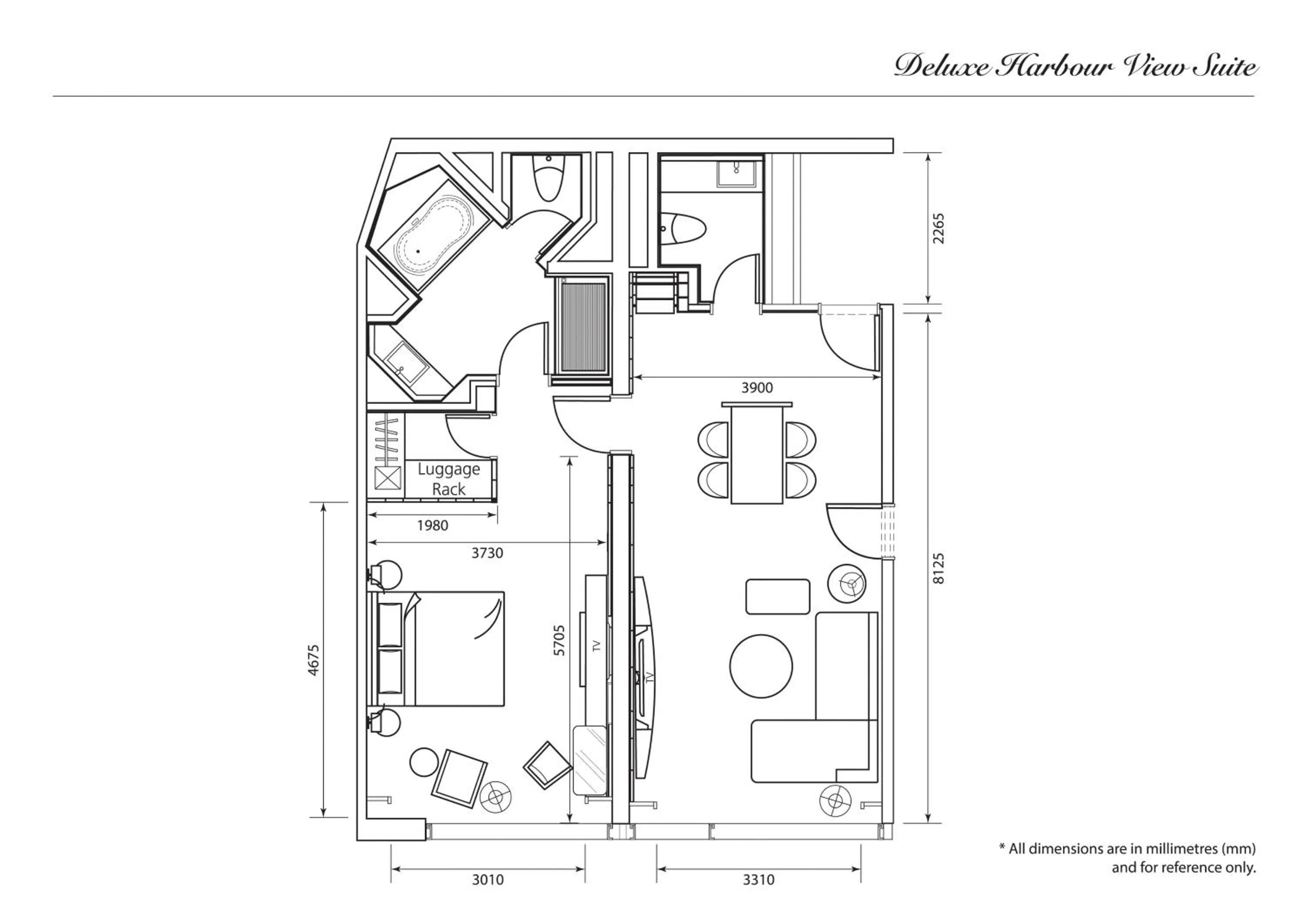 Floor plan in New World Millennium Hong Kong Hotel