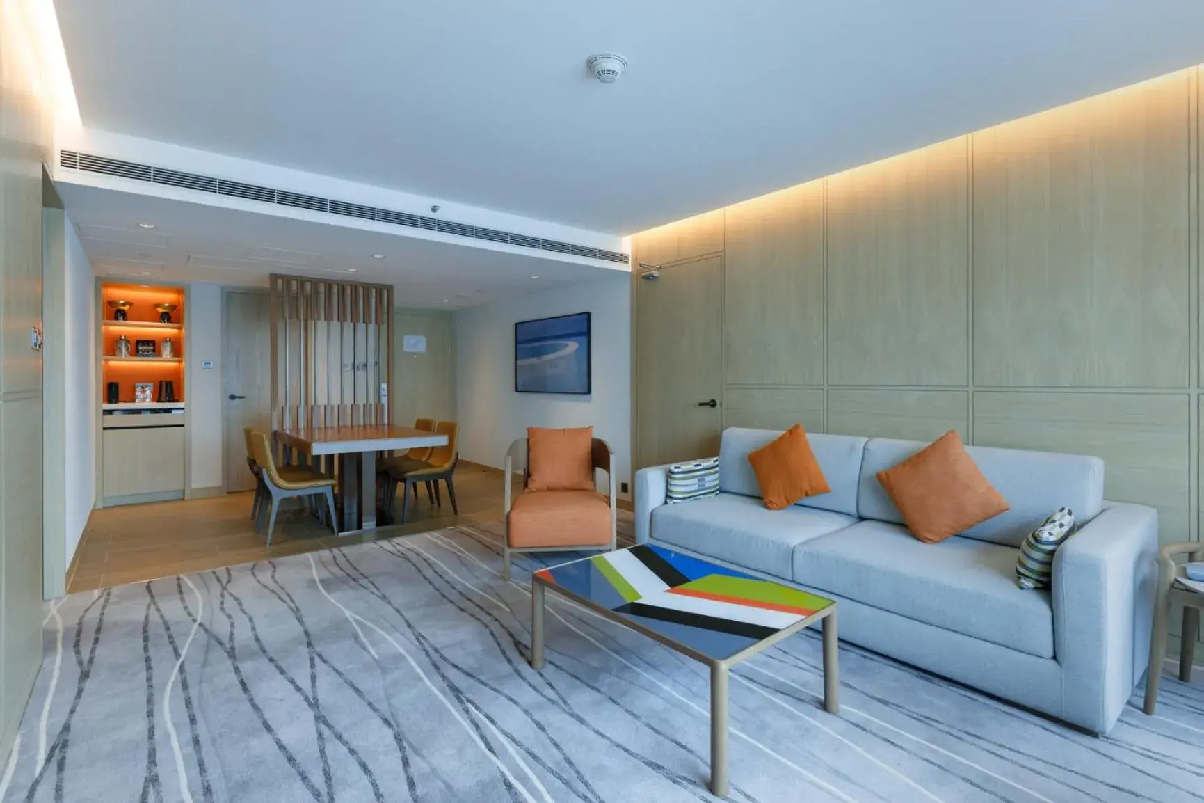 Living room in New World Millennium Hong Kong Hotel Living room in New World Millennium Hong Kong Hotel