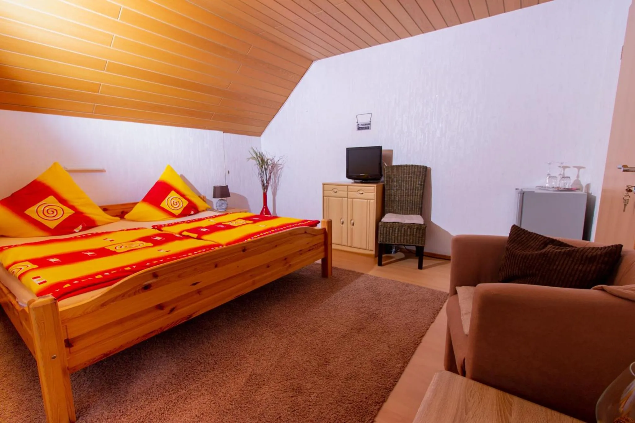 Photo of the whole room, Bed in Moselhaus